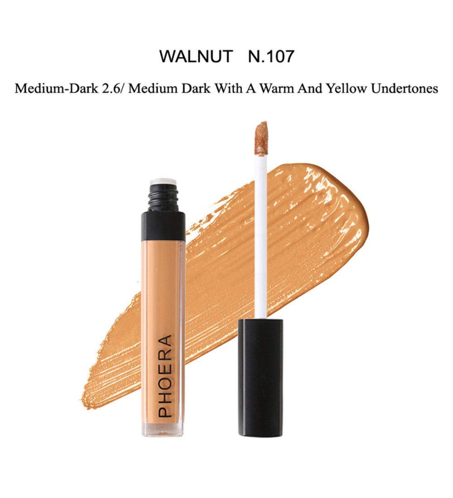AQUAPURITY PHOERA Liquid Concealer Full Coverage Makeup - 107 Walnut, 28g - Buy Online on GoSupps.com