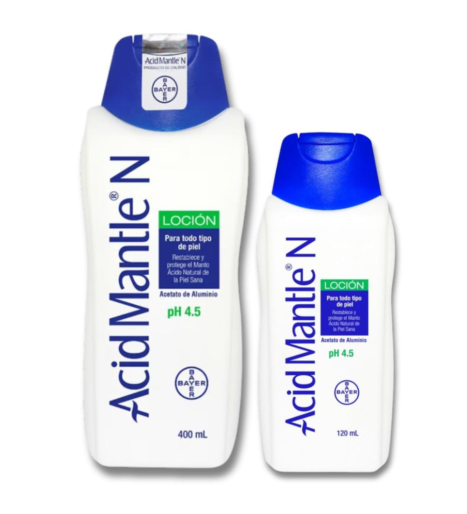 Acid Mantle N LOCION Pack 2 : Locion Ph4.5 X 400 ml + 120 ml pH 4.5 Lot