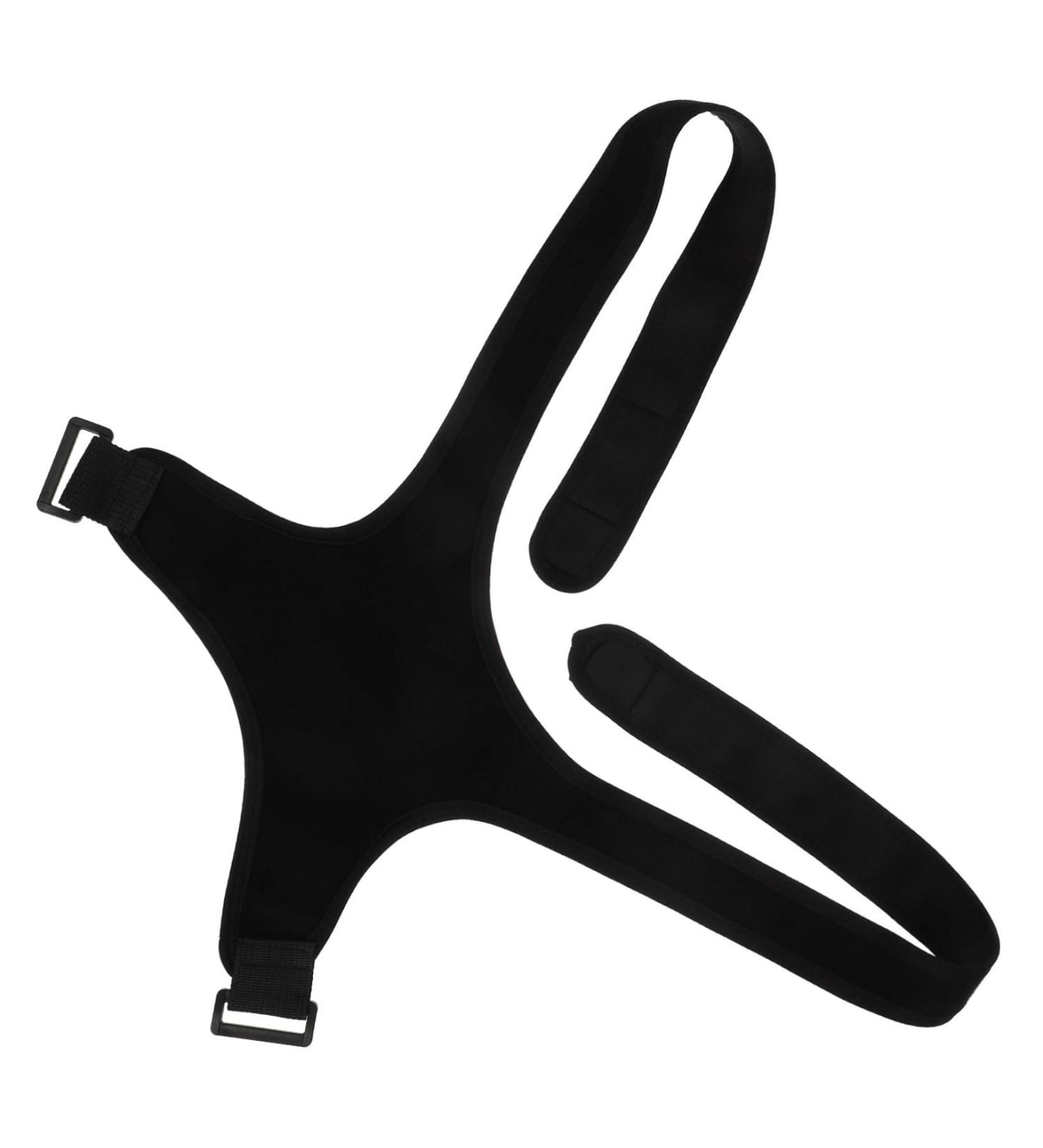 PLAFOPE Belt Shoulder Rest Holder Brace Support Belt Posture Band Black Polyester - Buy Online on GoSupps.com