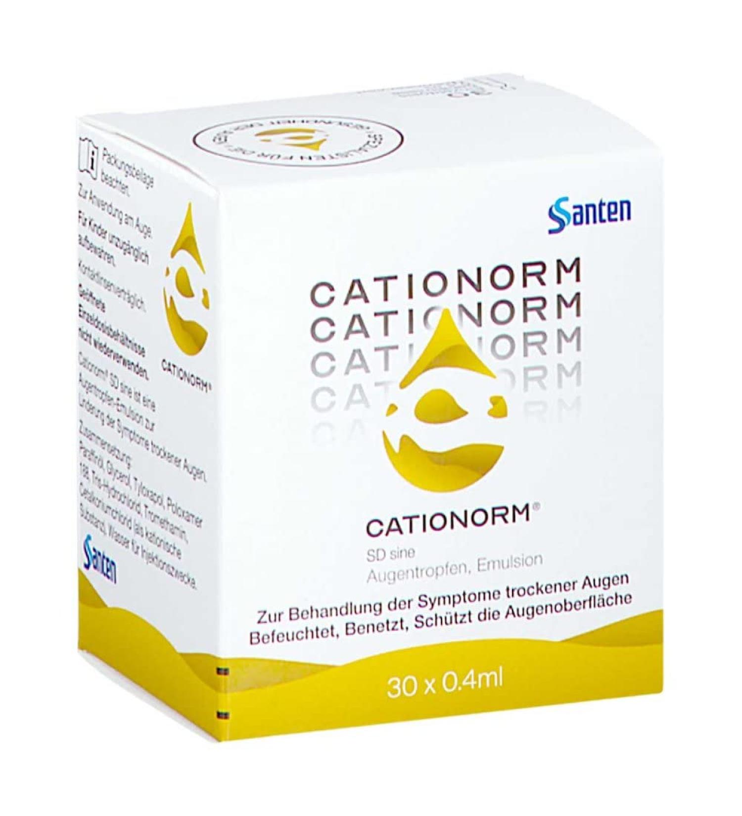 Cationorm Eye Drops - Ultimate Protection for Dry & Watery Eyes | 30 Single-Dose Pipettes - International Shipping Available - Buy Online on GoSupps.com