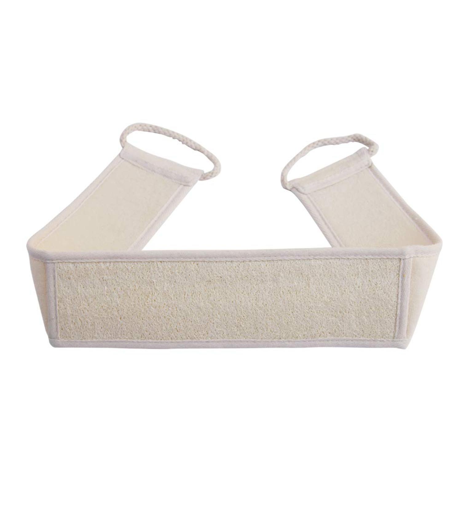 Luffa Exfoliating Back Scrubber - Double-Sided Natural Loofah Bath Sponge for Ultimate Shower Experience - Buy Online on GoSupps.com