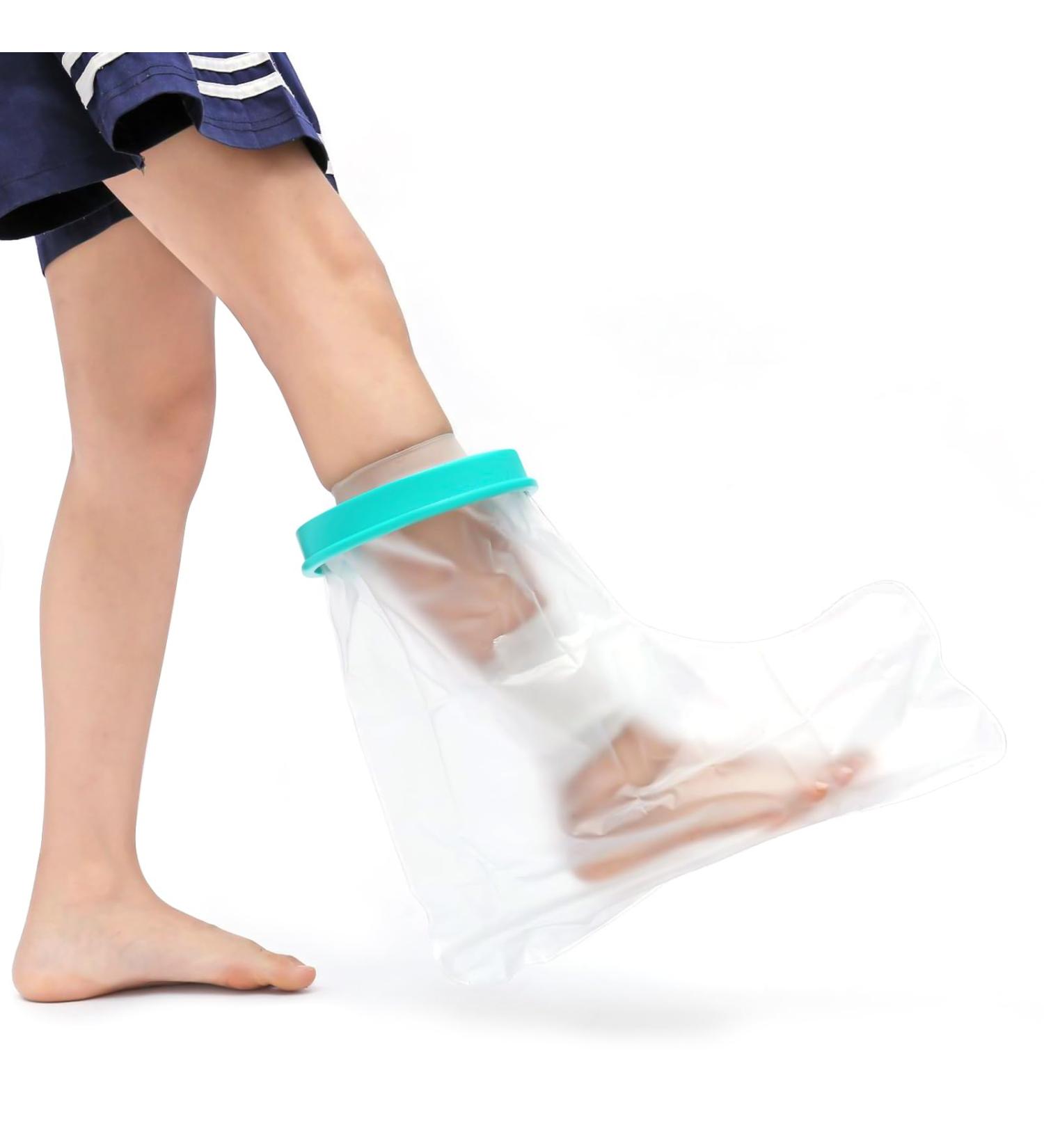 Waterproof Foot Cover for Shower Adult Cast Covers Protector for Shower Leg Shower Boots for Foot After Surgery Shower Boot Cast Cover for Foot (Adult Ankle) - Buy Online on GoSupps.com