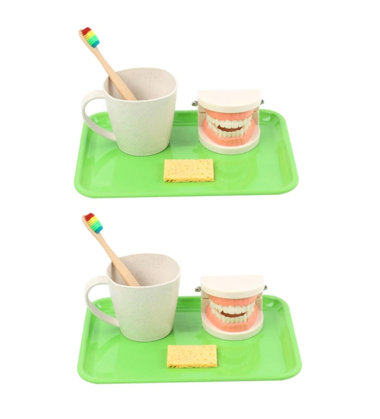 Minkissy 2 Sets Toy for Early Dental Education | Clean Kids Toilet Article Set - Reusable & Fun - Buy Online on GoSupps.com