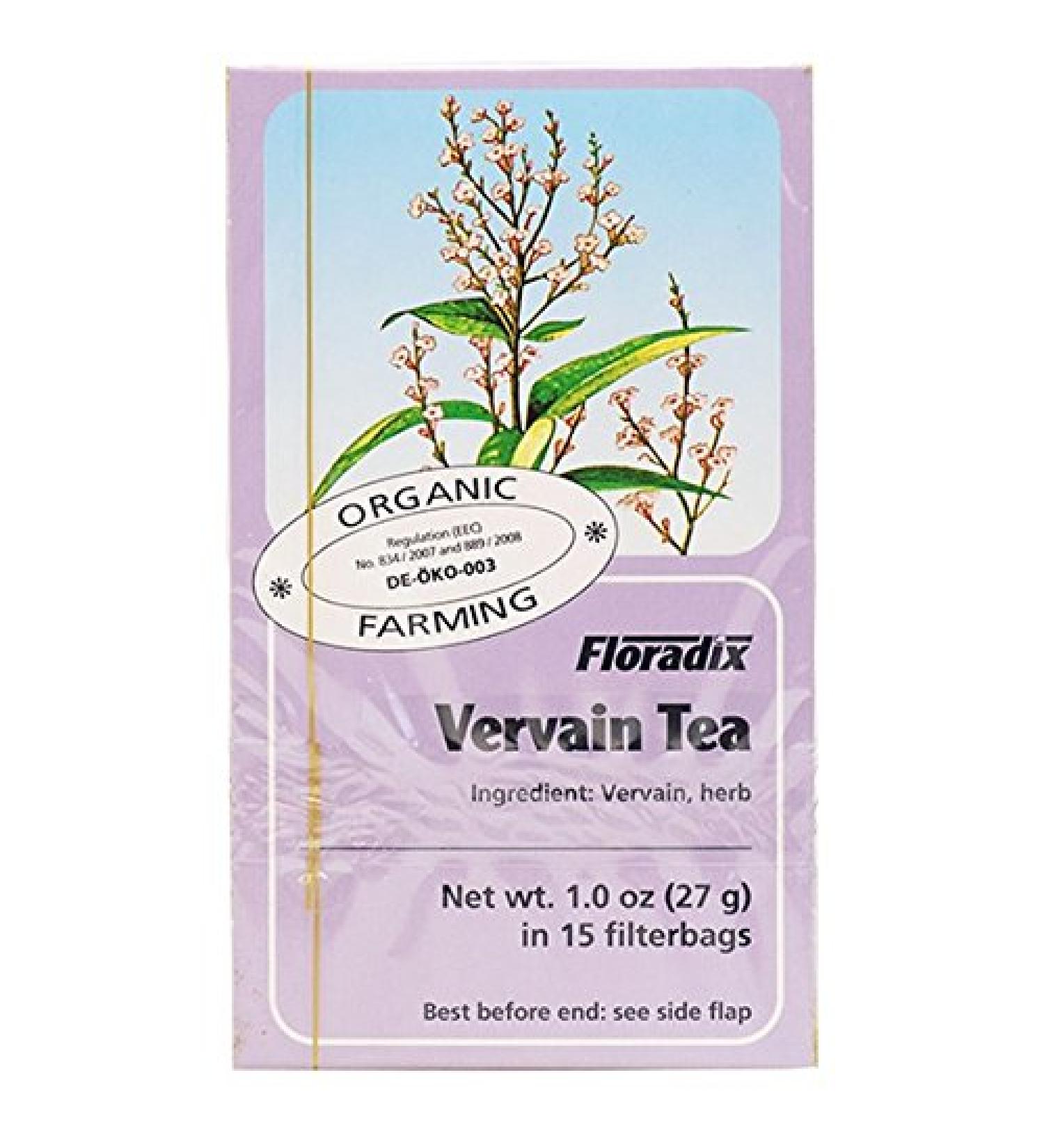 Floradix Floradix Organic Lemon Verbena Herbal Tea 15 sachets (pack of 2)