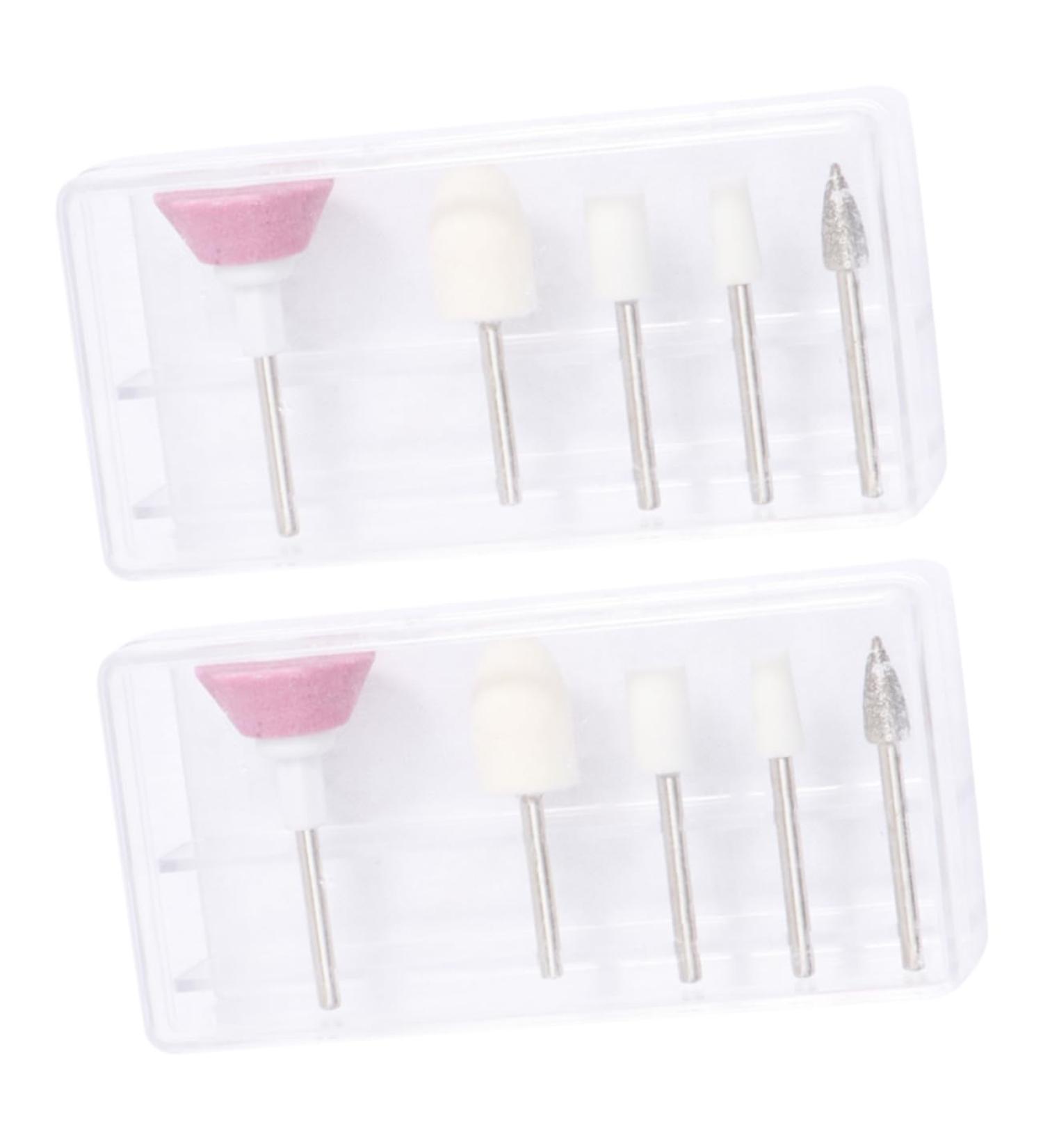 FRCOLOR 2 Boxes manicure kits manicure tool nail grinding head electric nail drill accessories carbide nail drill bit manicure pedicure drill bit to rotate white alloy polishing head - Buy Online on GoSupps.com