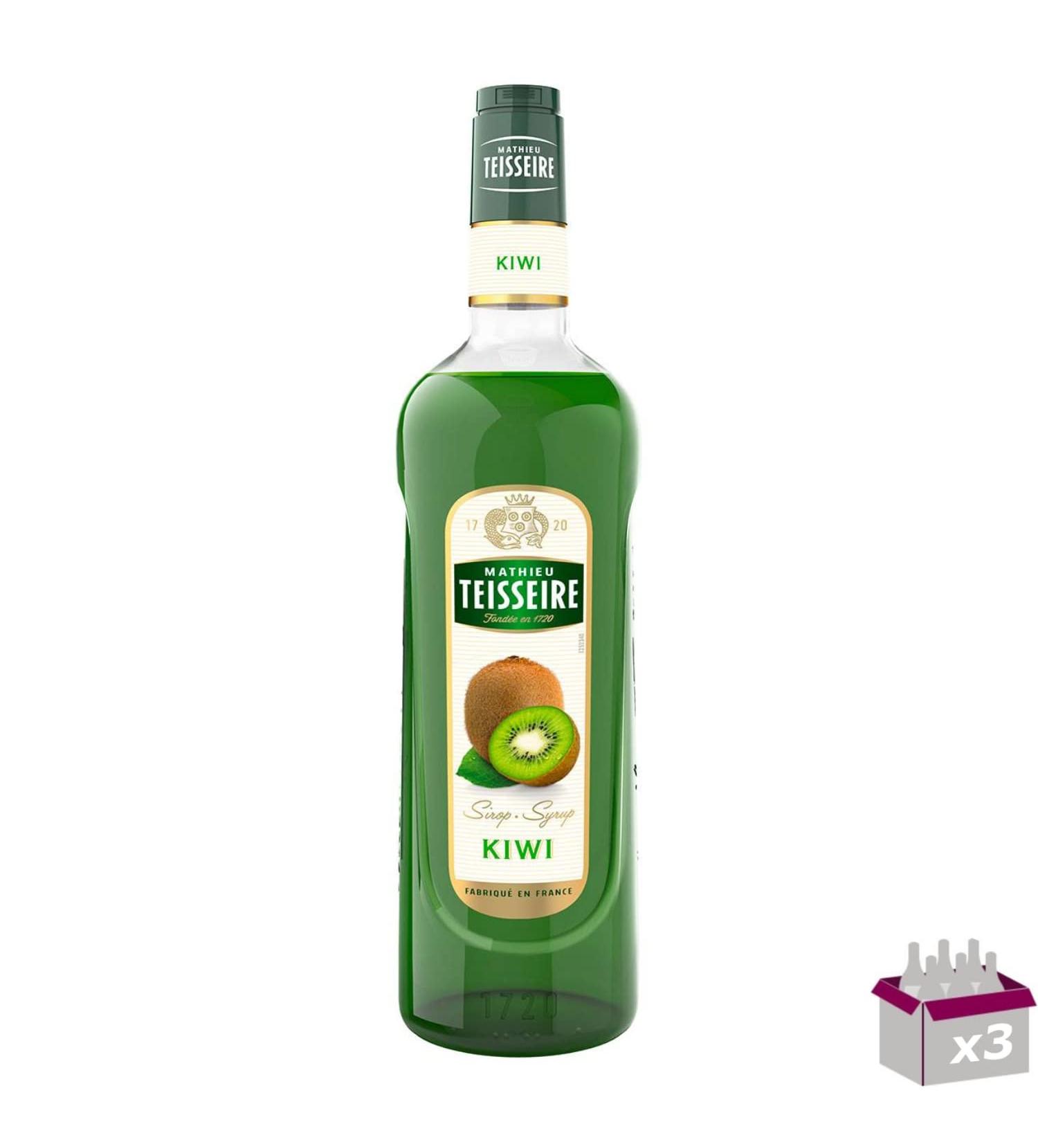 Set of 3 - TEISSEIRE - Kiwi Syrup - 1L
