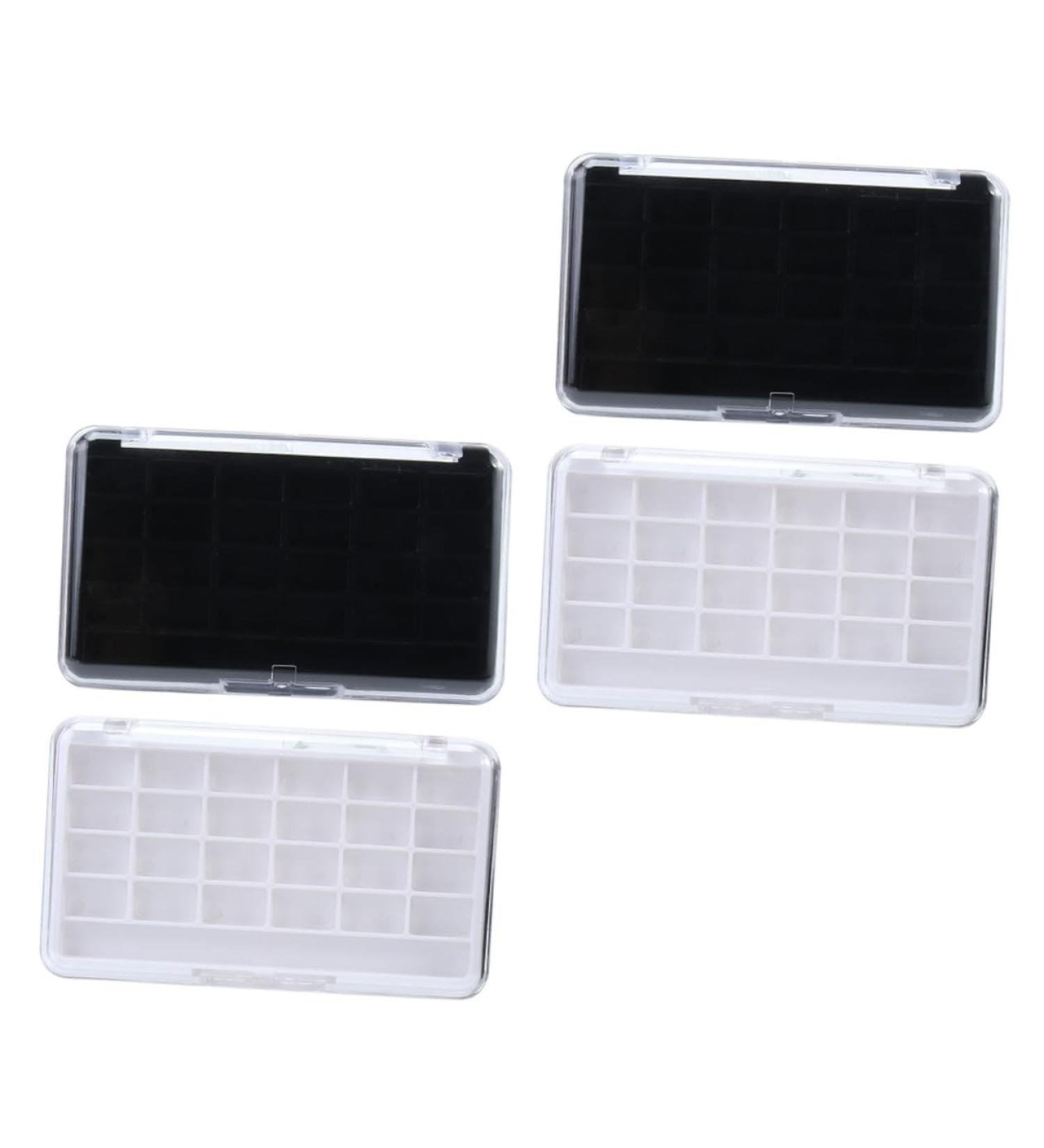 Beavorty 4pcs Box Empty Eye Shadow Box Square Highlighters Empty Highlighter Empty Eyeshadow Pallets Blank - Buy Online on GoSupps.com