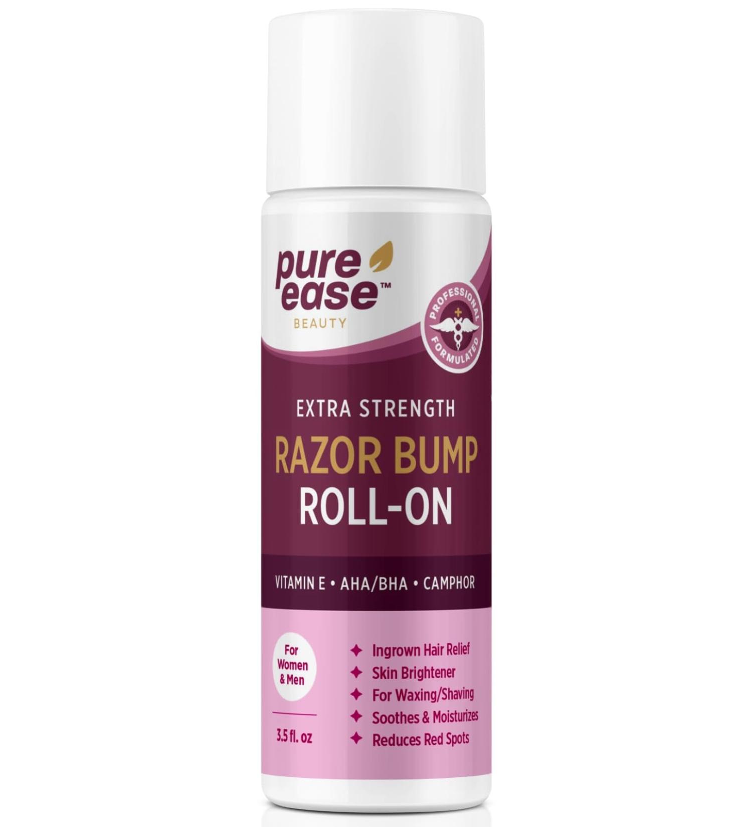 Razor Bump Treatment for Bikini Area | Ingrown Hair Serum with Vitamin E AHA/BHA & Camphor Soothes Razor Burns & Irritated Skin - Buy Online on GoSupps.com