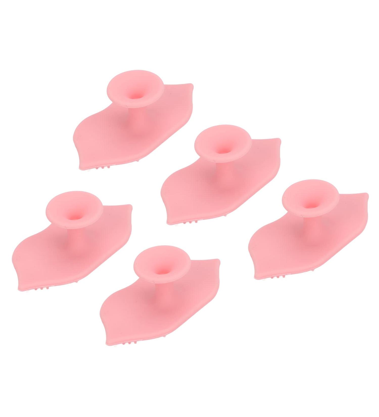 Silicone Exfoliating Lip Brushes Deep Cleansing Professional Bendable Soft Lip Scrubbers Exfoliating Brush Tool with Sucking Cup for Skin Care 5 PCS - Buy Online on GoSupps.com