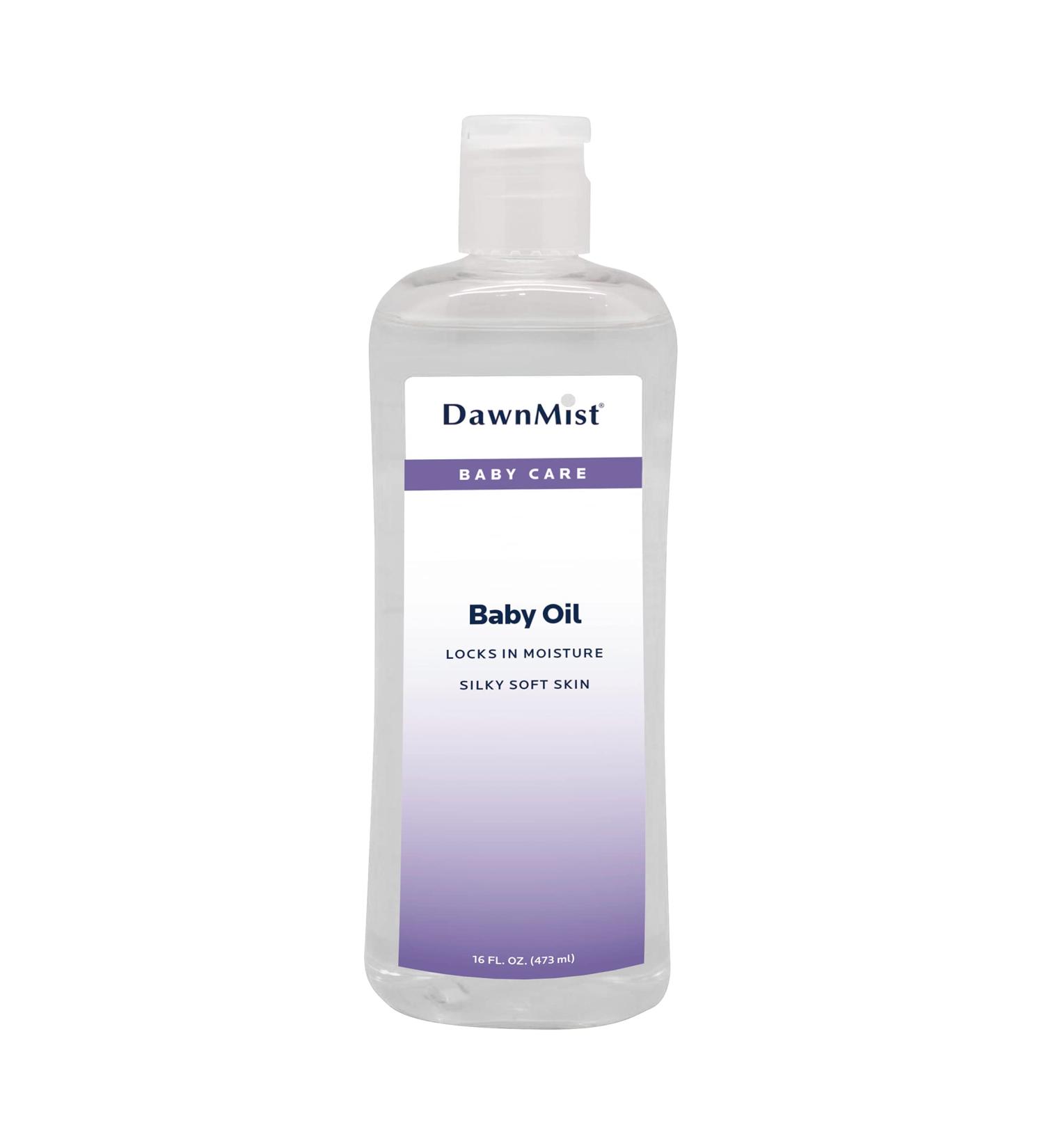 Dukal Moisture Baby Oil 16 oz - Pure Mineral Oil for Gentle Baby Massage and Softening Dry Skin - Buy Online on GoSupps.com