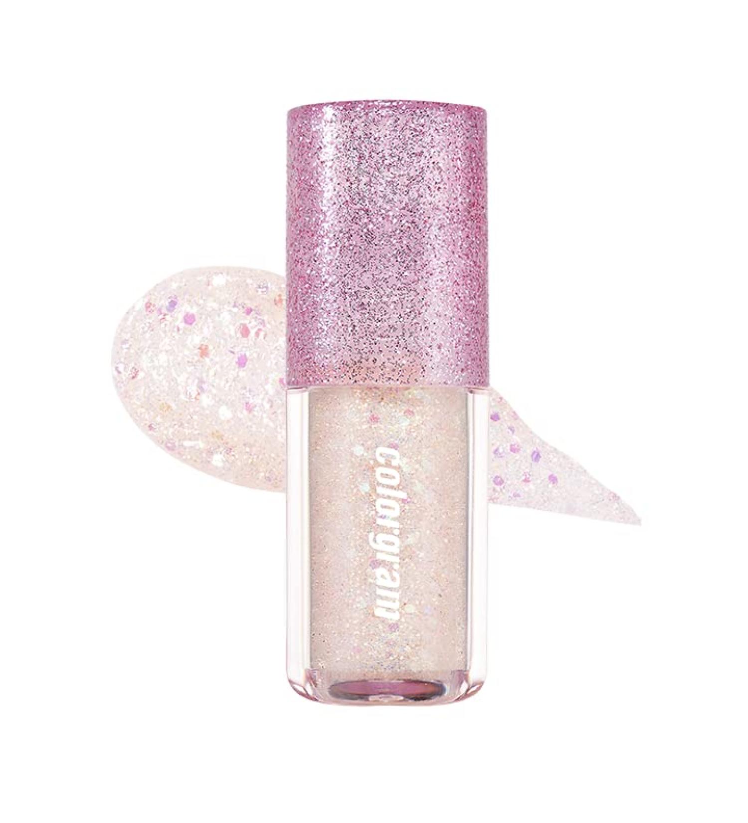 COLORGRAM Milk Bling Shadow - 01 Double Star 3.2g | Pigmented Liquid Glitter Eyeshadow for Long-Lasting Shimmer - Daily & Party Makeup with Multi-Dimensional Metallic Finish - Buy Online on GoSupps.com