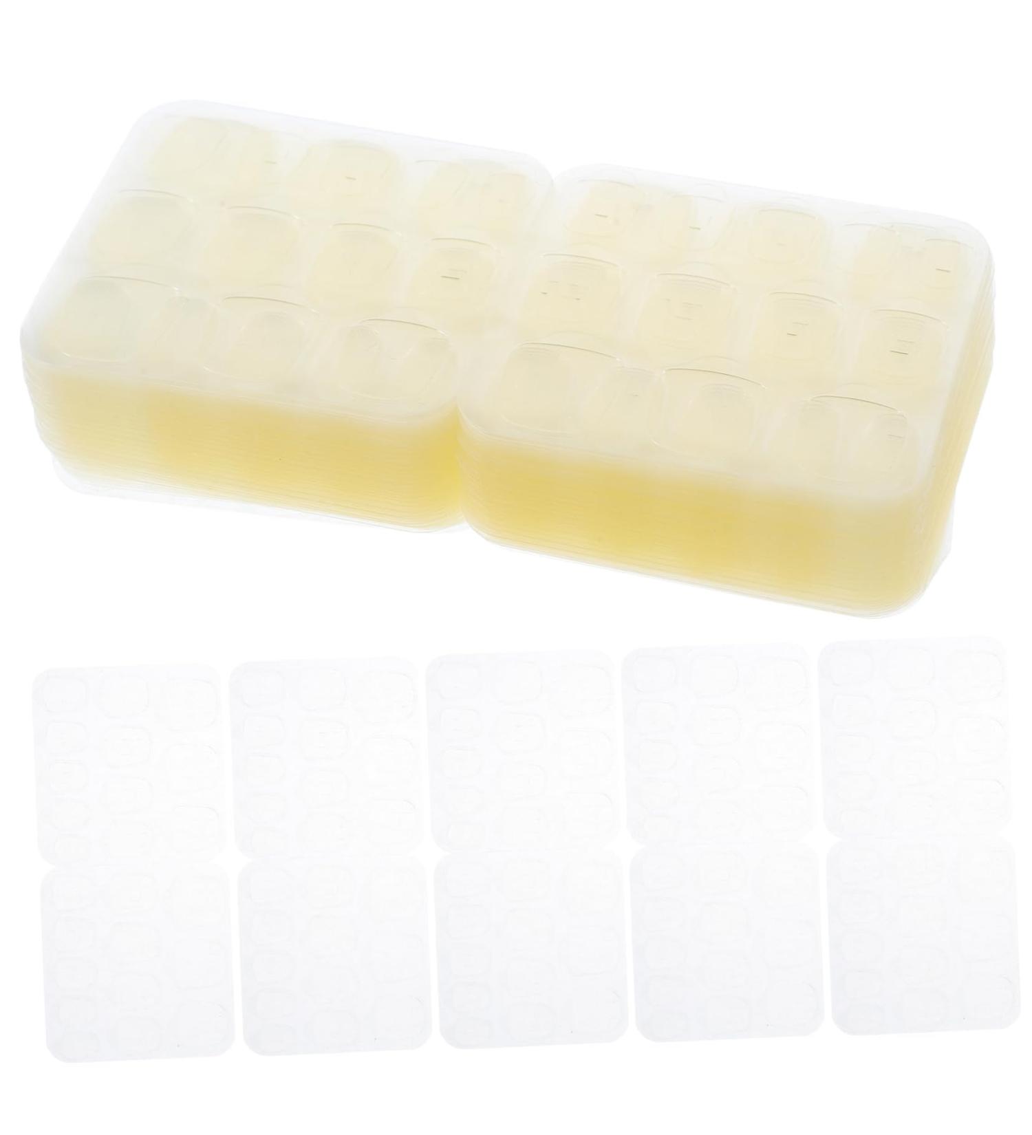 VINTORKY 50 Sheets Nail Jelly Glue Double-Sided Nail Stickers Nail Art Stickers Nail Gel Transparent Nail Glue Strong Film - Buy Online on GoSupps.com