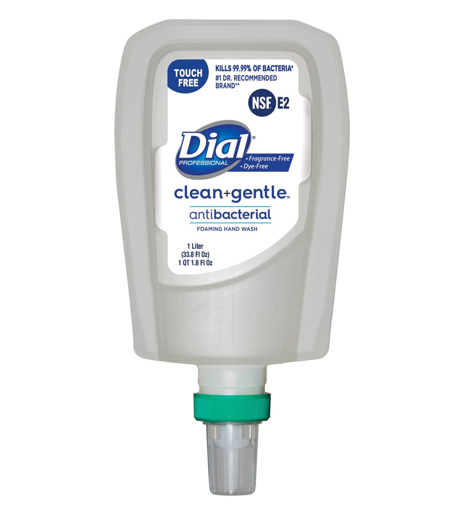 Dial Clean + Gentle Antibacterial Foaming Hand Wash Fragrance and Dye-Free FIT Universal Touch-Free 1L Dispenser Refill (Pack of 3) Unscented 33.8 Fl Oz (Pack of 3) - Buy Online on GoSupps.com