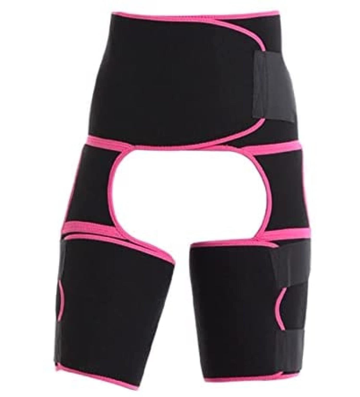 Shop Hip Groin Support for Men & Women | Thigh Compression Sleeve & Injury Strap for Hip Pain Relief - Pink XL - Buy Online on GoSupps.com