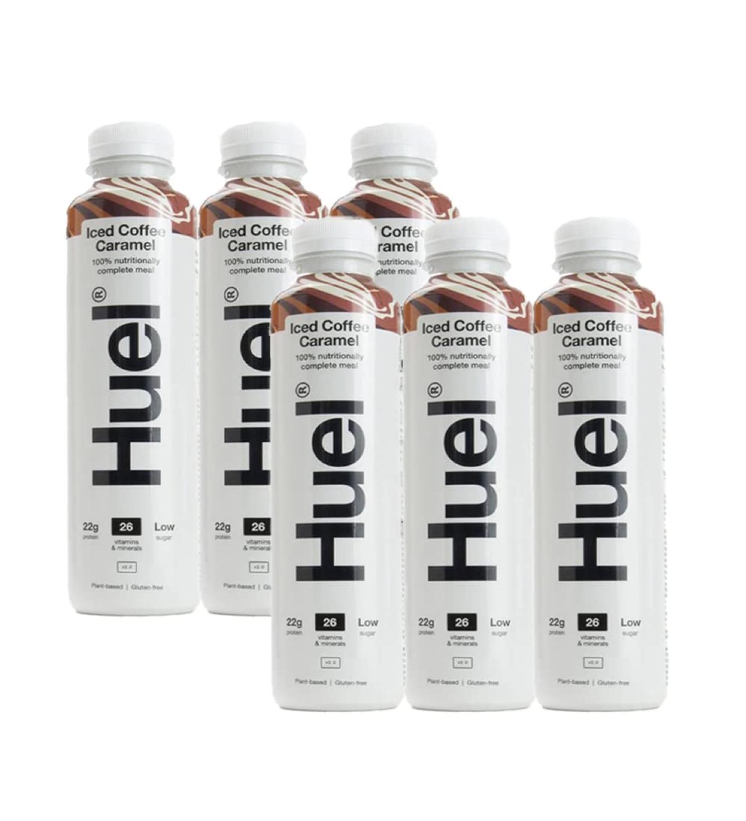 6 x 500 ml prepared nutritionally complete iced coffee drink caramel vegetable flavour gluten free