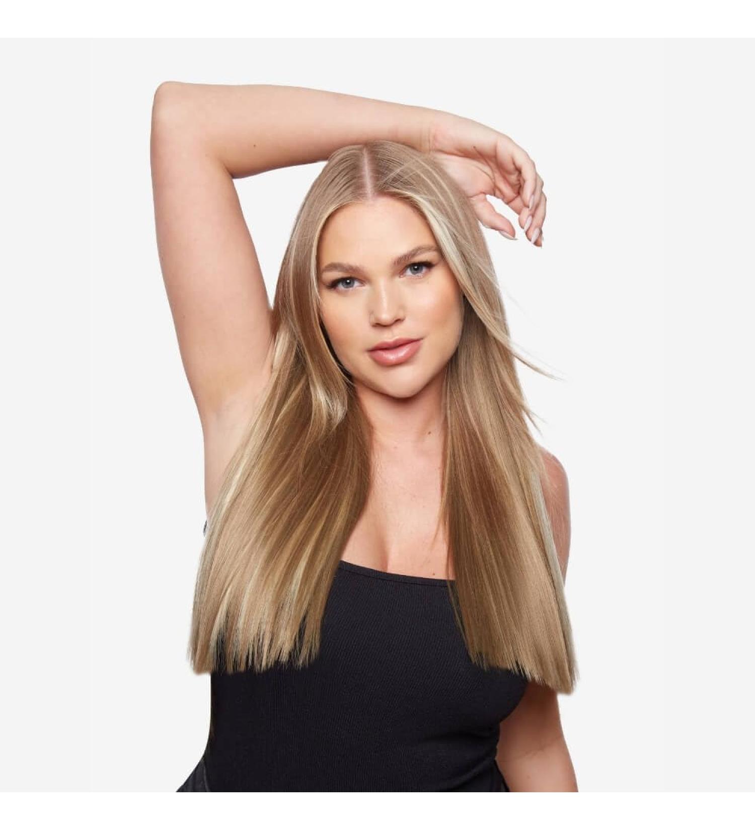 Stranded International 20 inch Fibre One Piece Straight Clip in Hair Extensions #1B Queen of the Night - Buy Online on GoSupps.com