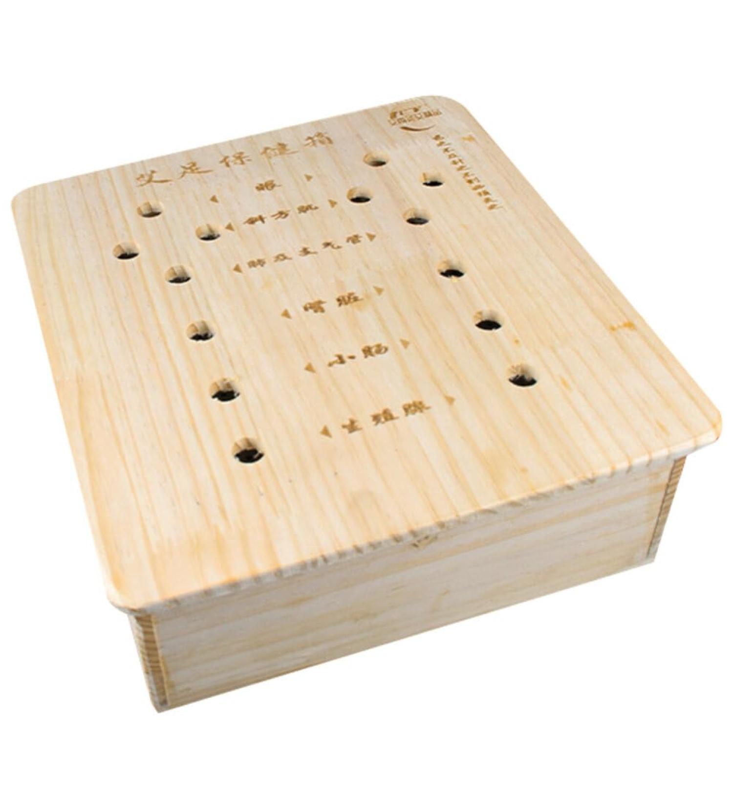 Buy Baluue Bamboo Healing Box - Traditional Chinese Moxibustion Solid Wood Moxa Stick Burner for Home & Salon | Warm Navel & Belly Relief - Buy Online on GoSupps.com