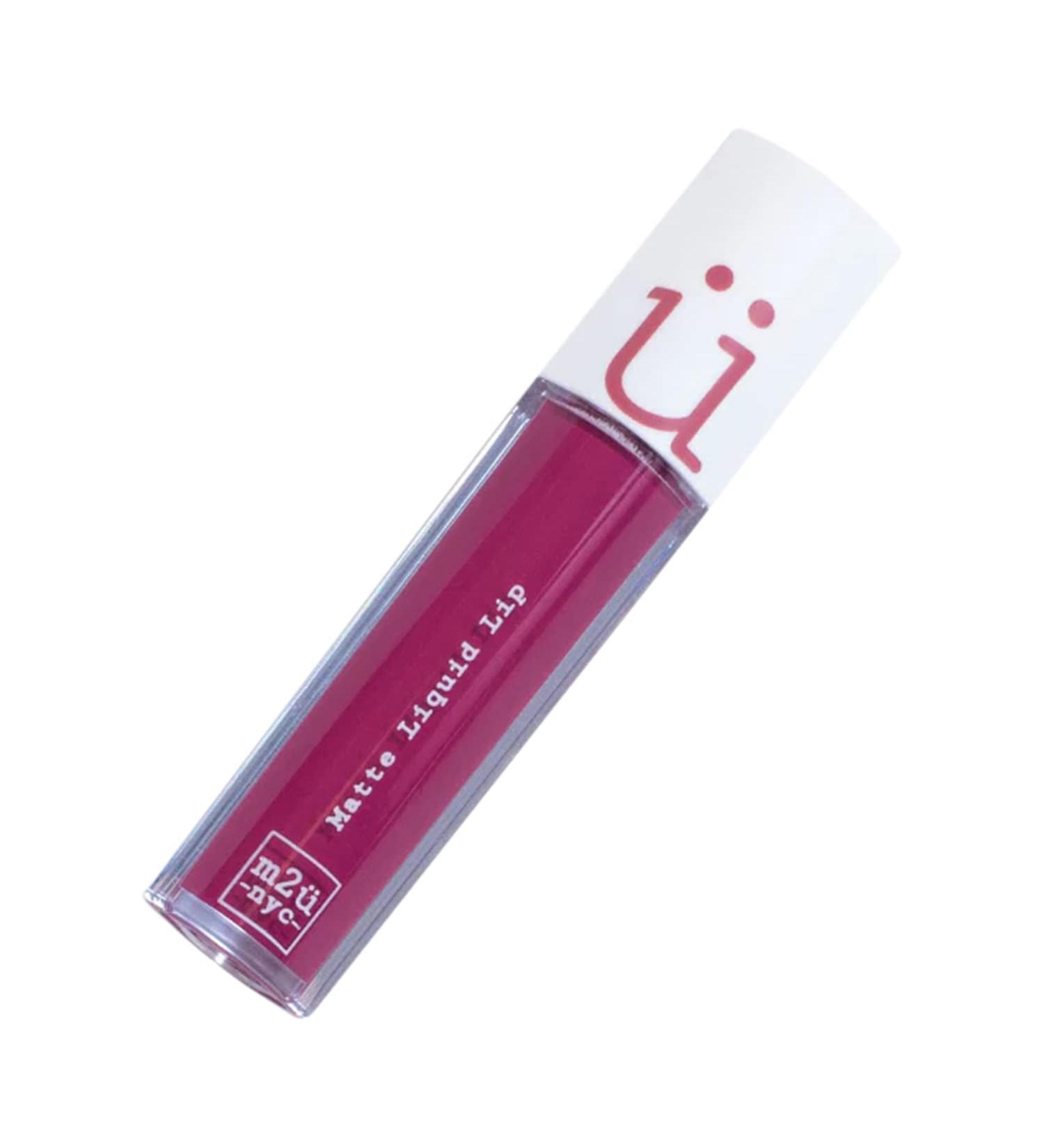 M2U NYC Matte Liquid Lipstick in Berry-Cherry - Long Lasting High Impact Color - Lipstick for Women - Buy Online on GoSupps.com
