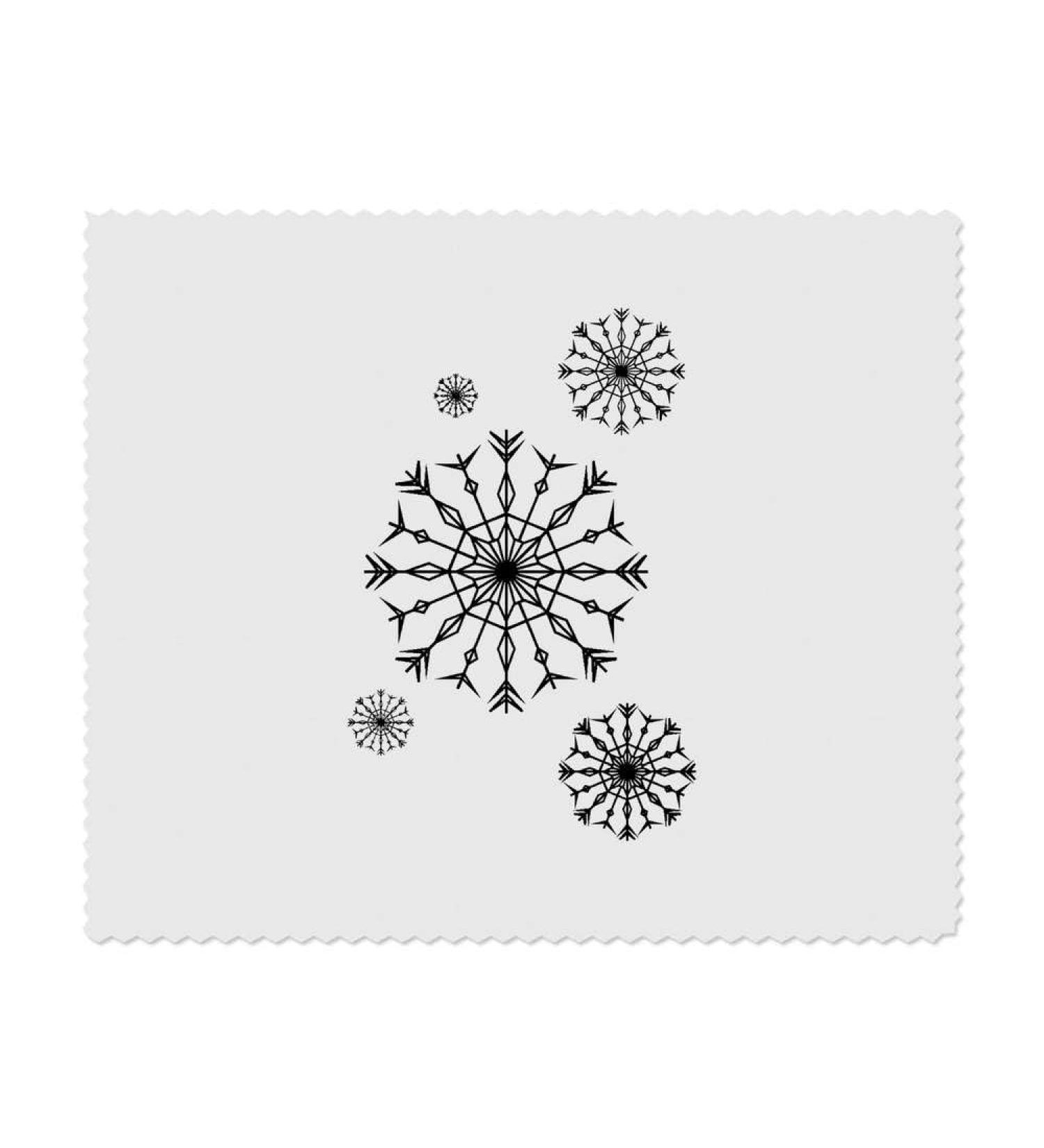 Buy LC00024257 Microfiber Cleaning Cloths for Glasses - Falling Snowflakes - Pack of 2 | Perfect for Smudge-Free Lens Care - Buy Online on GoSupps.com