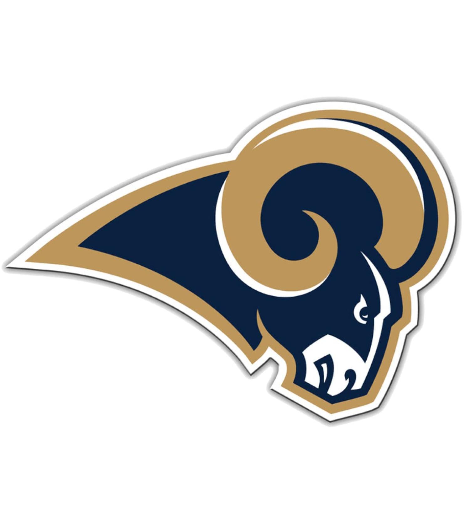 Fremont The NFL Fan Shop 12" Vinyl Team Logo Magnet Los Angeles Rams 12" Team Colors