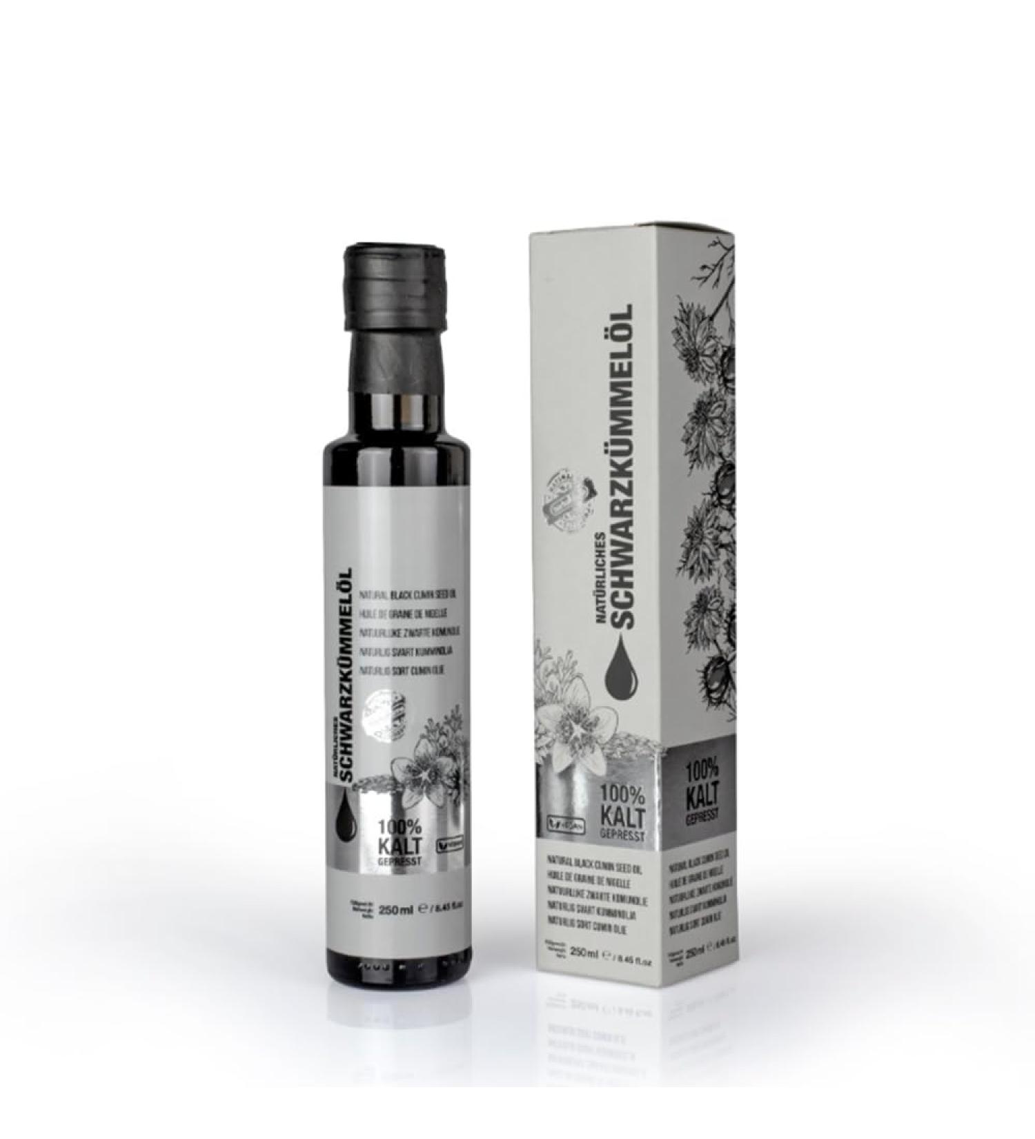 Gedikum Gedikum Fresh Turkish Black Seed Oil - 250 ml - Pure cold-pressed quality in a glass bottle - 100% vegan and mill-fresh