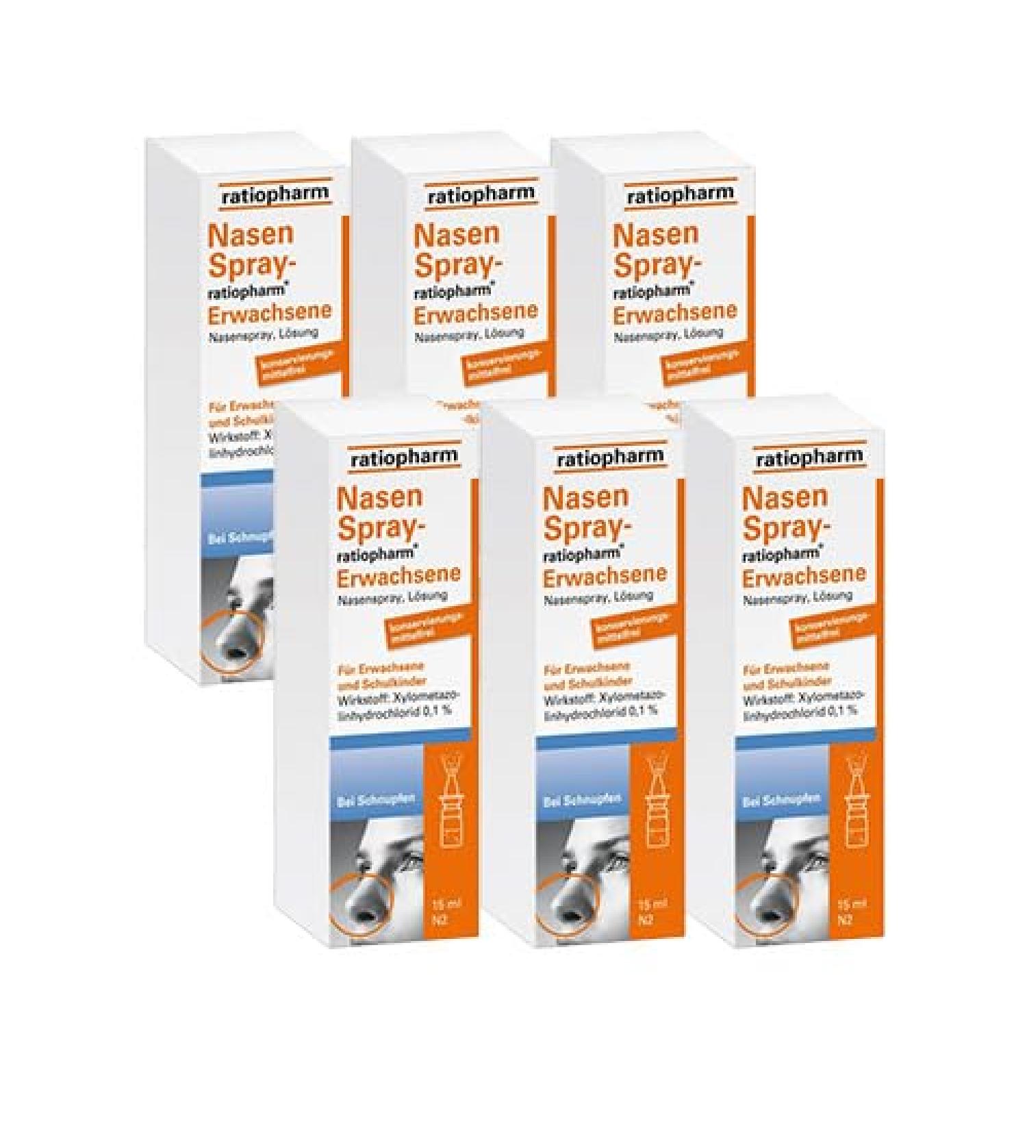 Nasal spray-ratiopharm adults (6x 15ml)