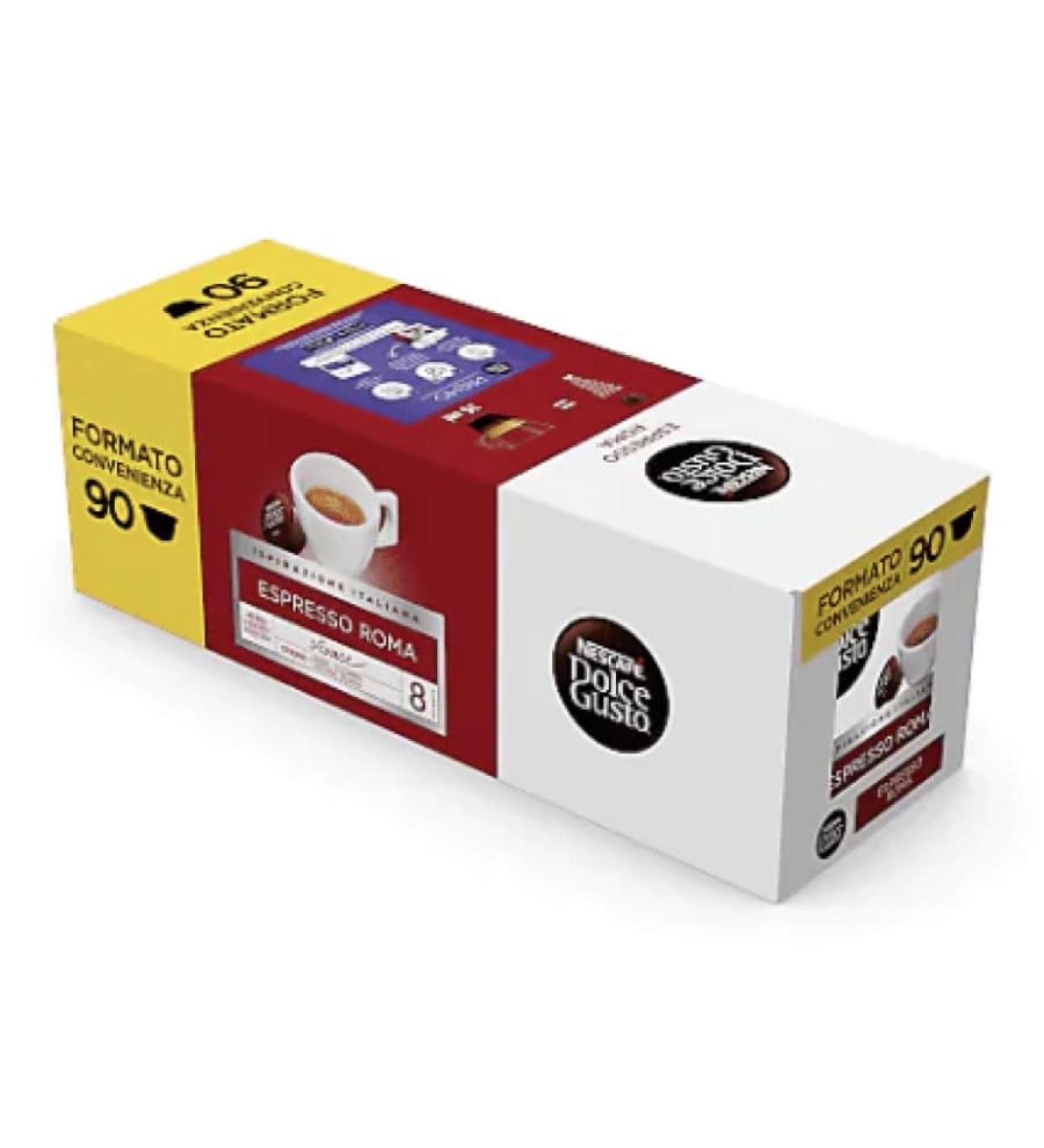 90 Capsules Caffe Nescafe Dolce Gusto Roma Convenience Format