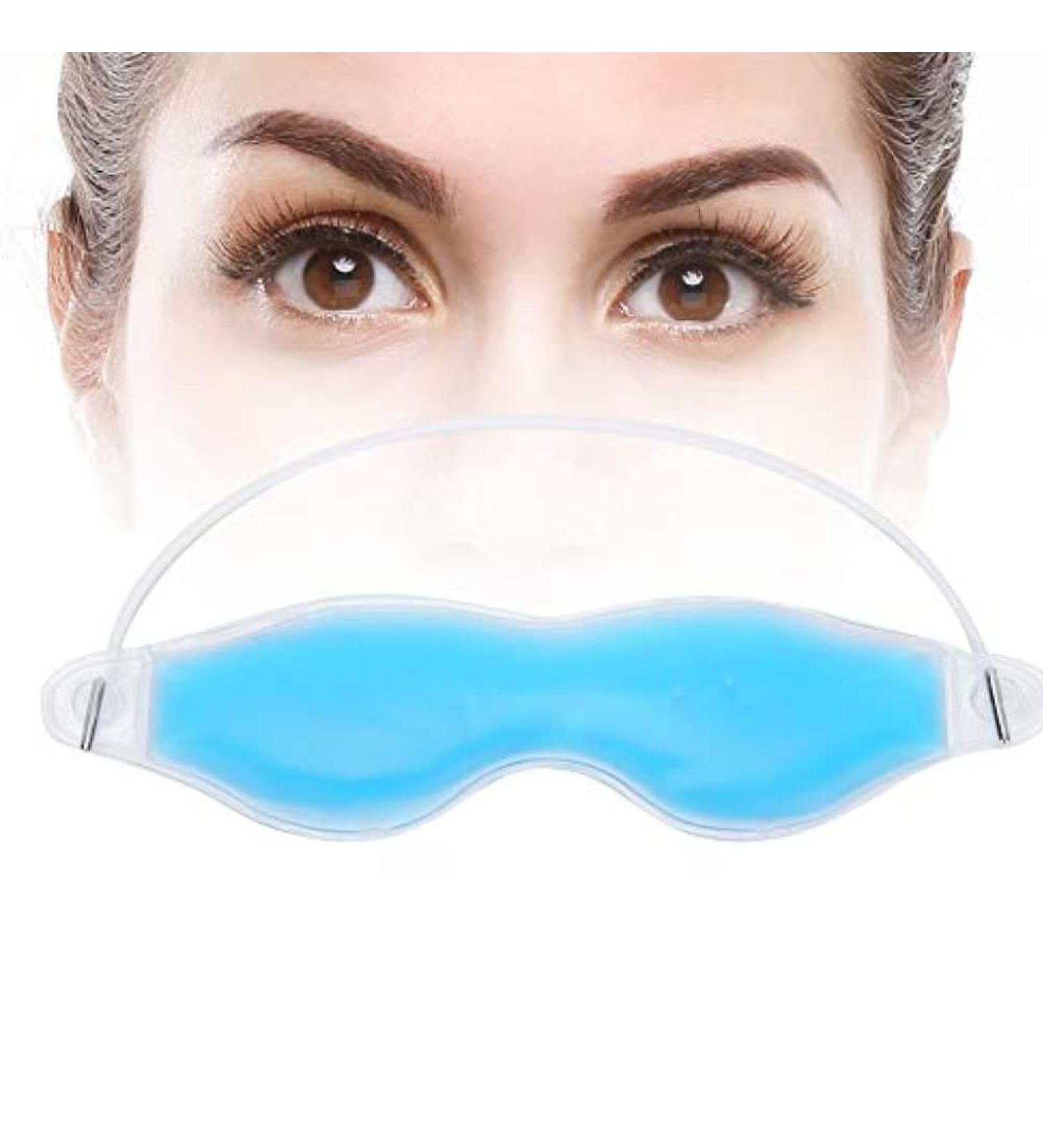 Reusable Ice Cooling Gel Eye Mask for Puffy Eyes | Summer Stress Relief & Travel Comfort - Buy Online on GoSupps.com