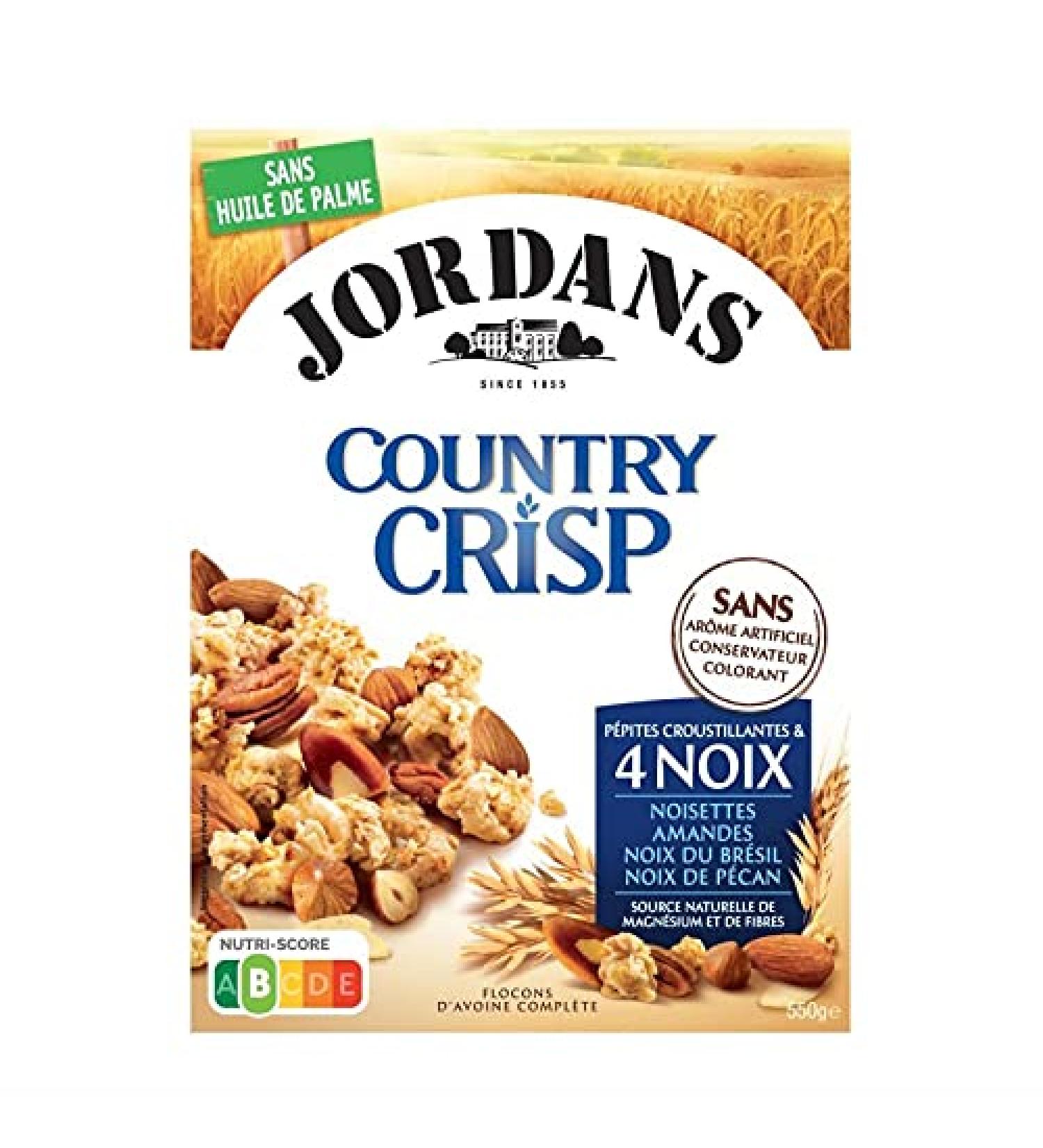 JORDANS - Country Crisp Nuts 550G - (Pack of 3) - Buy Online on GoSupps.com