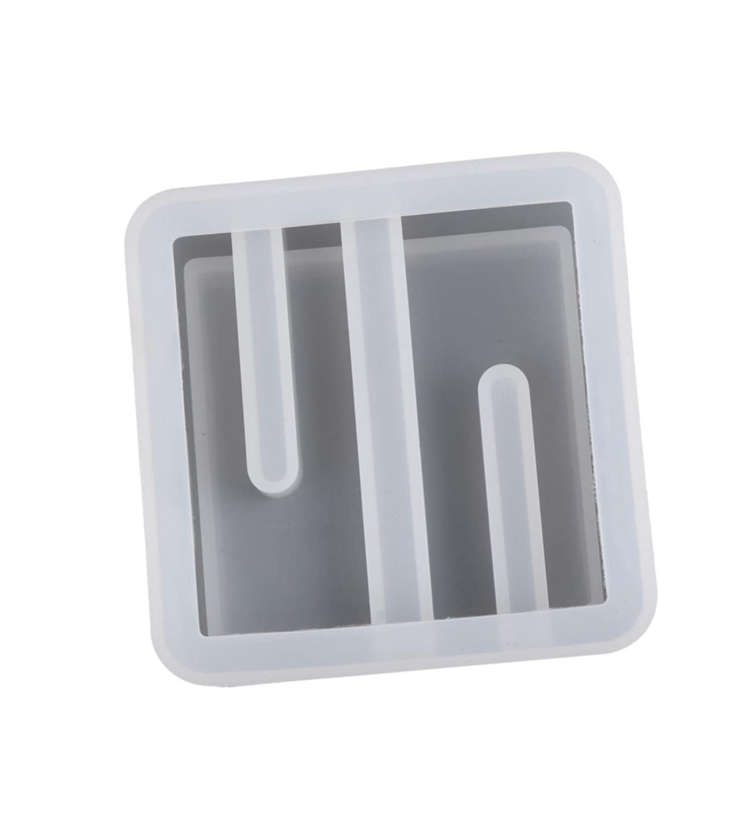 NUOBESTY for Practical Household DIY Tones Holder Molds Shaped Pen Mould Phone Resin Lipstick Square Drip White 9.5X9.5X3CM - Buy Online on GoSupps.com