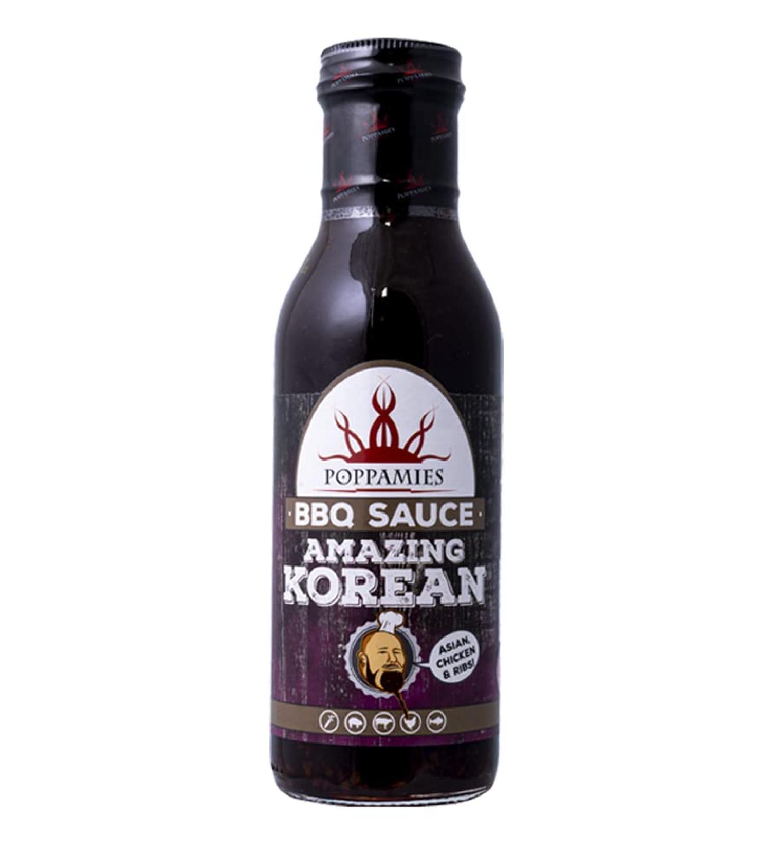 Poppamies Korean BBQ Sauce - Perfect for Chicken and Ribs - 445g - Buy Online on GoSupps.com