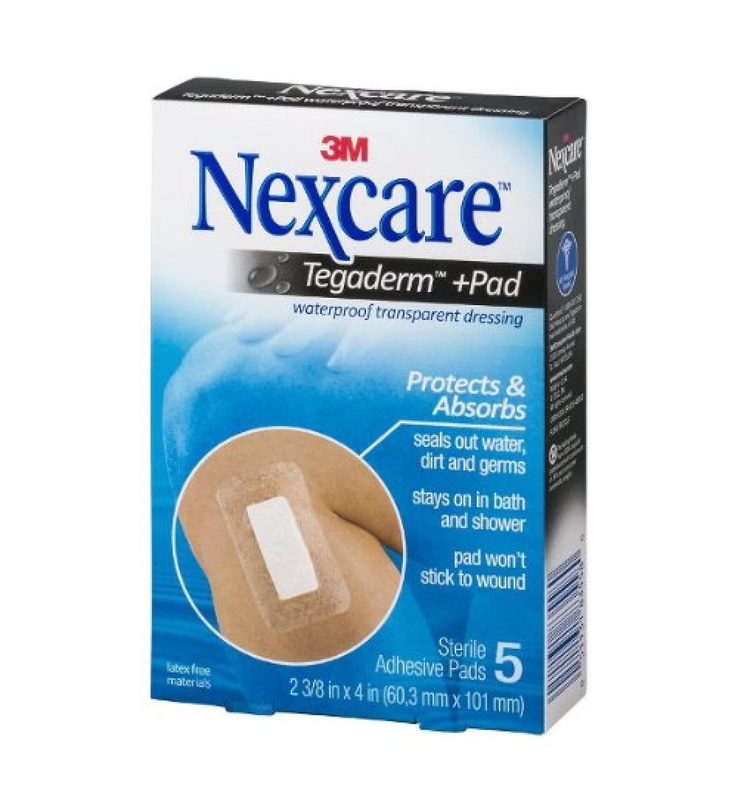 NEXCARE ABSOLUTE WATR ADH PADS 5