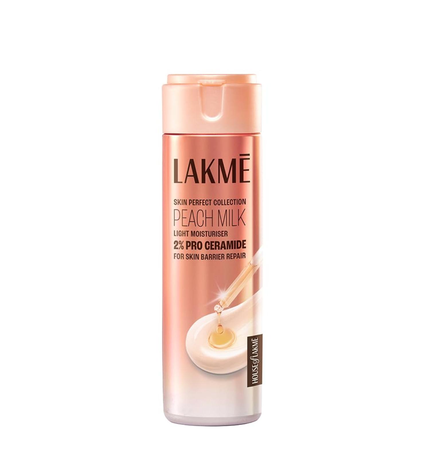  LAKM Lakme Peach Milk Moisturizer Body Lotion 200 ml - Buy Online on GoSupps.com