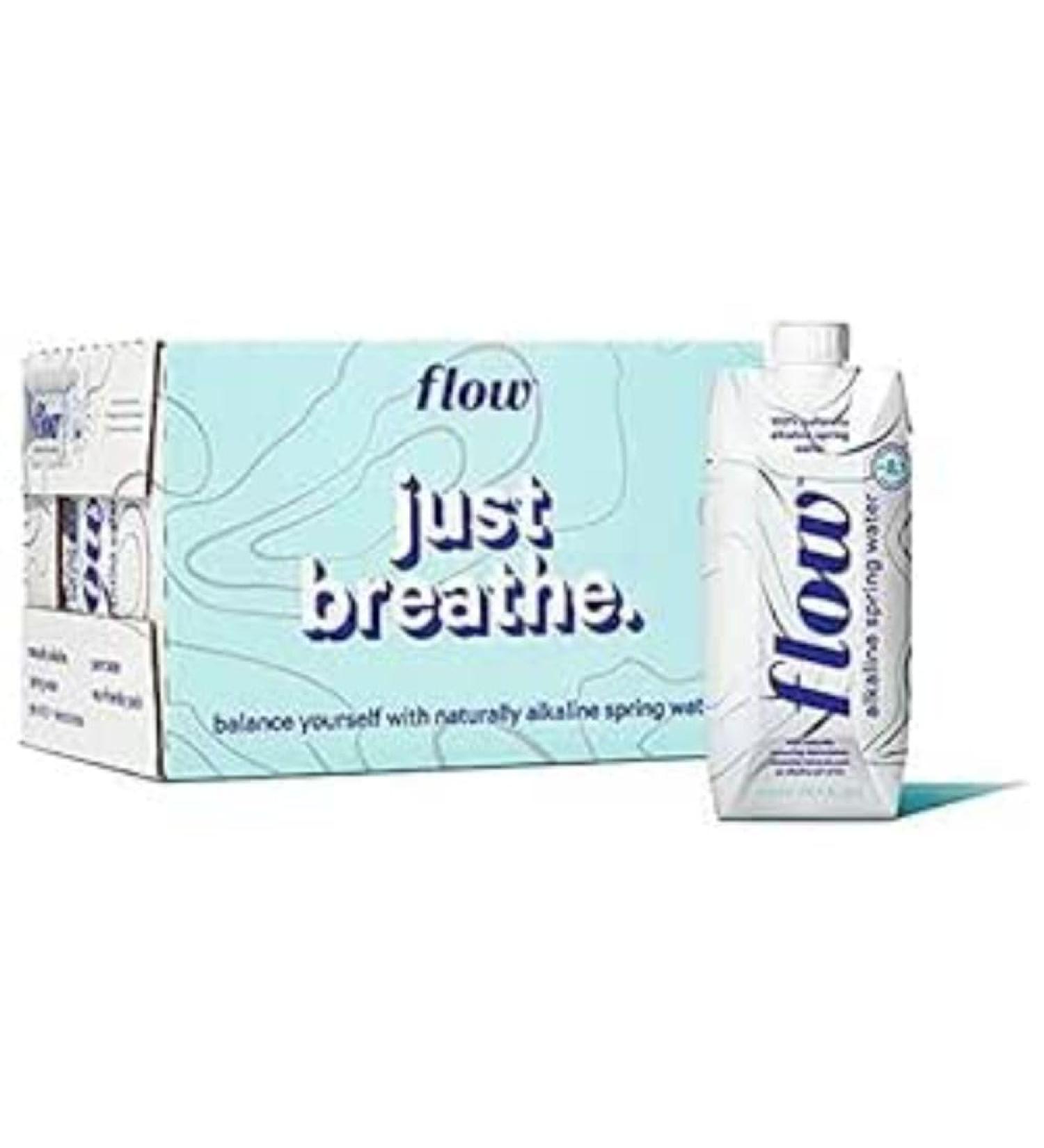 Buy Flow Alkaline Spring Water - 100% Natural Eco-Friendly Packaging Refreshing Taste NON-GMO BPA-Free Pack of 12 x 500ml - International Shipping Available - Buy Online on GoSupps.com