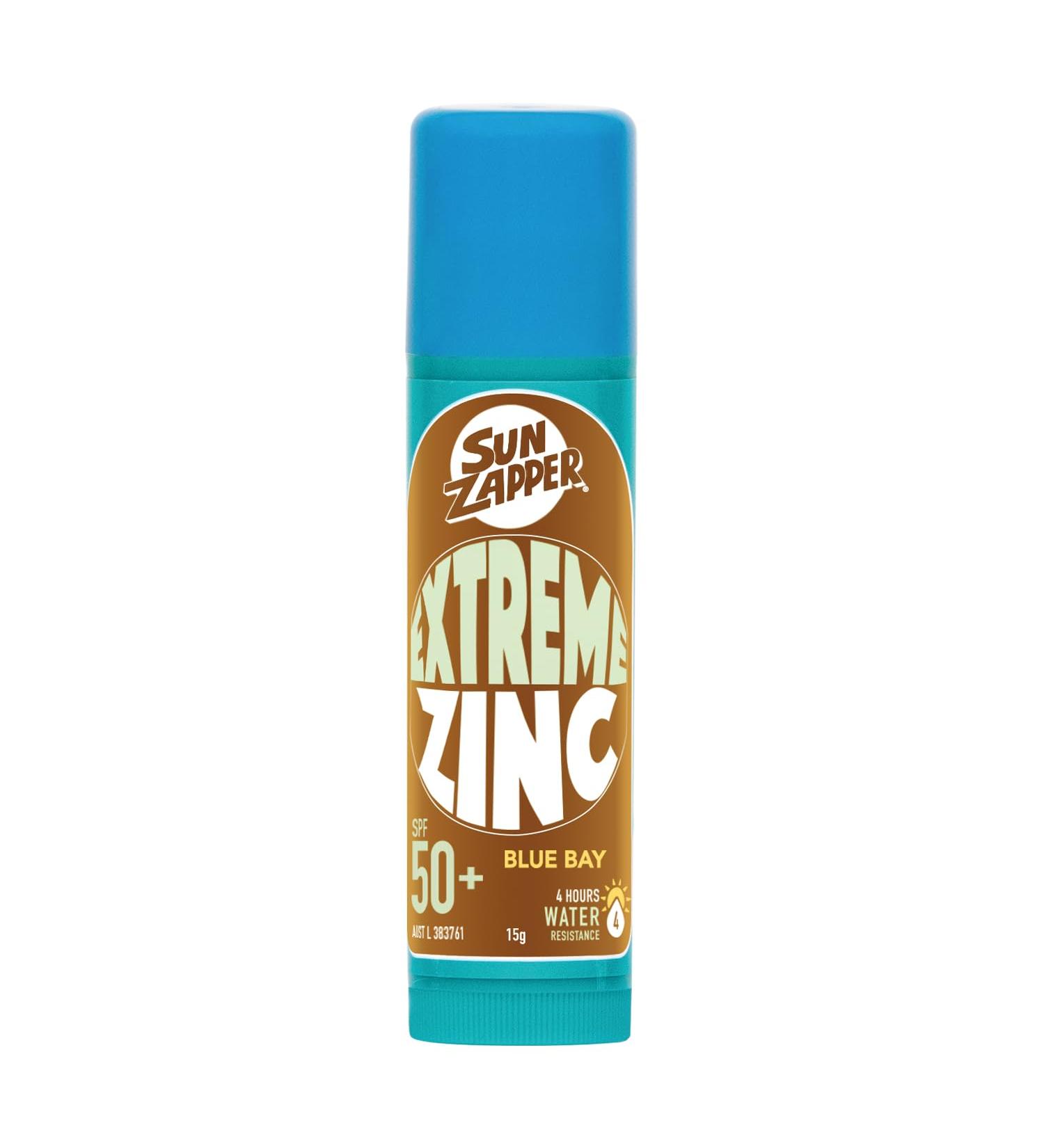 Sun Zapper Extreme Zinc Stick SPF50+ Blue Bay | Face Sunblock Made in Australia - Buy Online on GoSupps.com