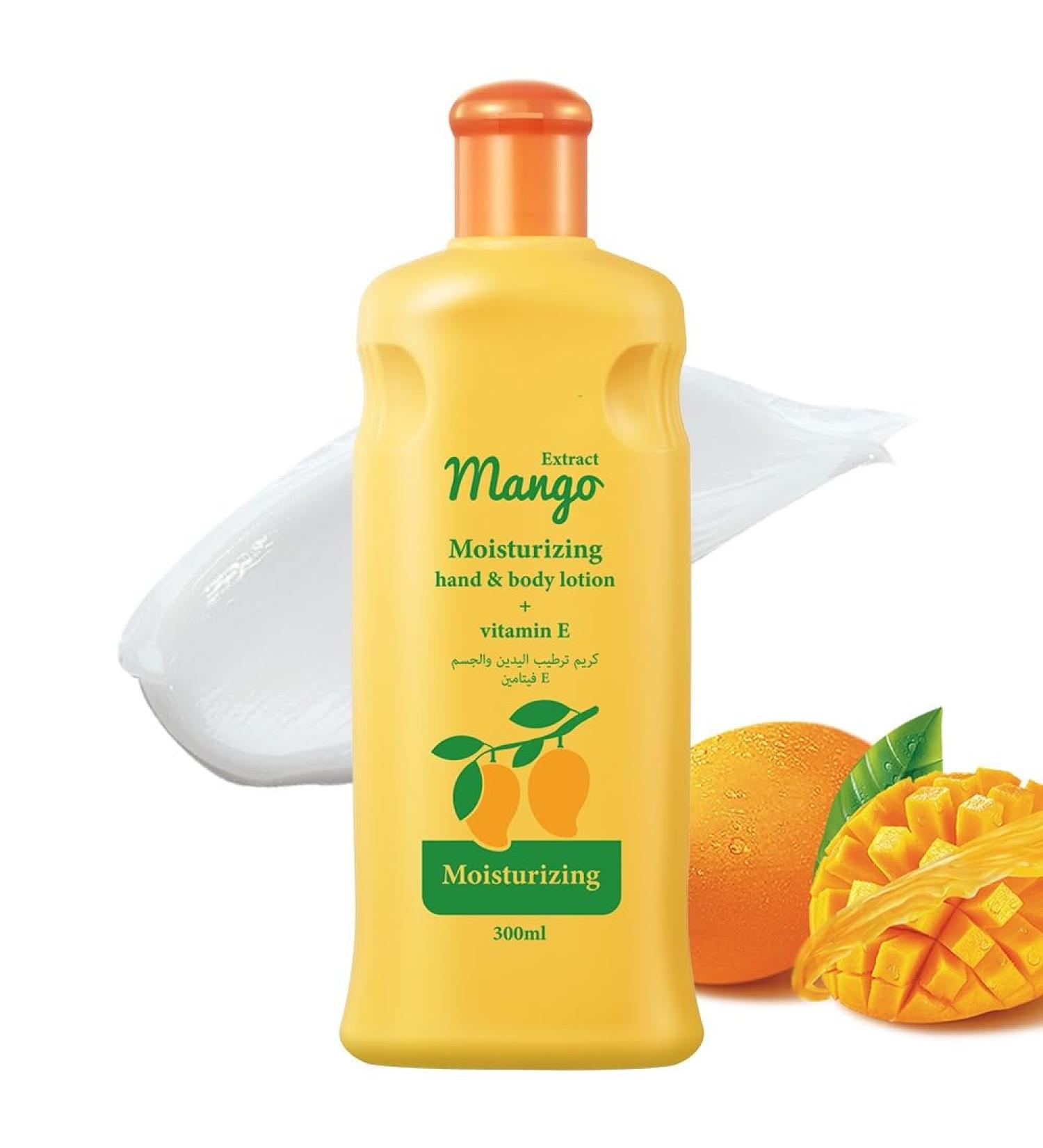 Mango & Vitamin E Body Lotion - Moisturizing Hand & Body Lotion 10.15oz Soft Skin Moisturizing Cleanser Moisturizer Reduces Dryness Mango Extract Body Moisturizer - Skin Care Products - Buy Online on GoSupps.com