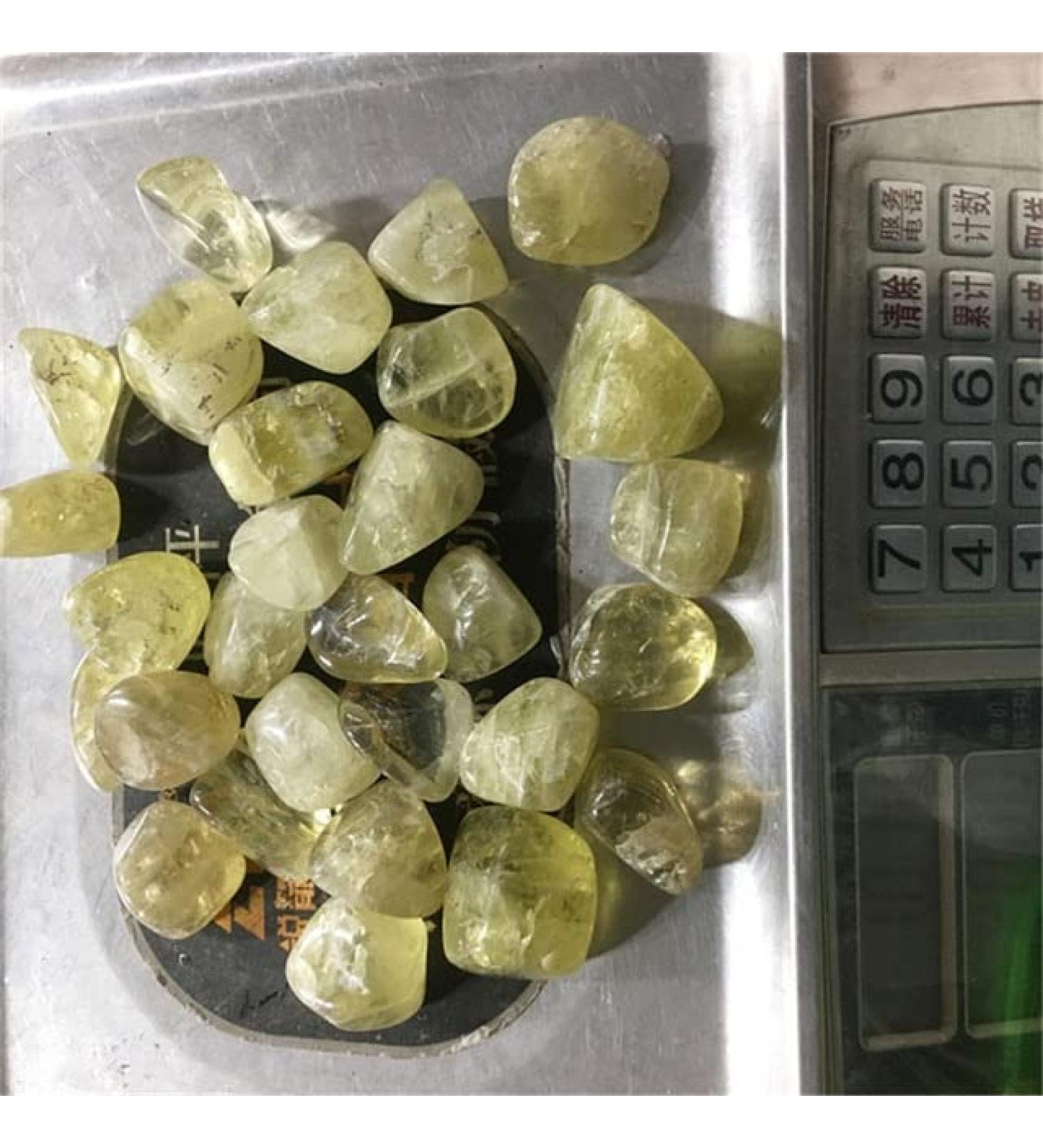 Spiritual Citrine Tumbled Stone 35-45mm Medium/Large Natural Crystal Tumble Stone for Decoration - (Color: 100g Size: Approx 3.5-4.5cm) Chakra Reiki Balancing - Buy Online on GoSupps.com