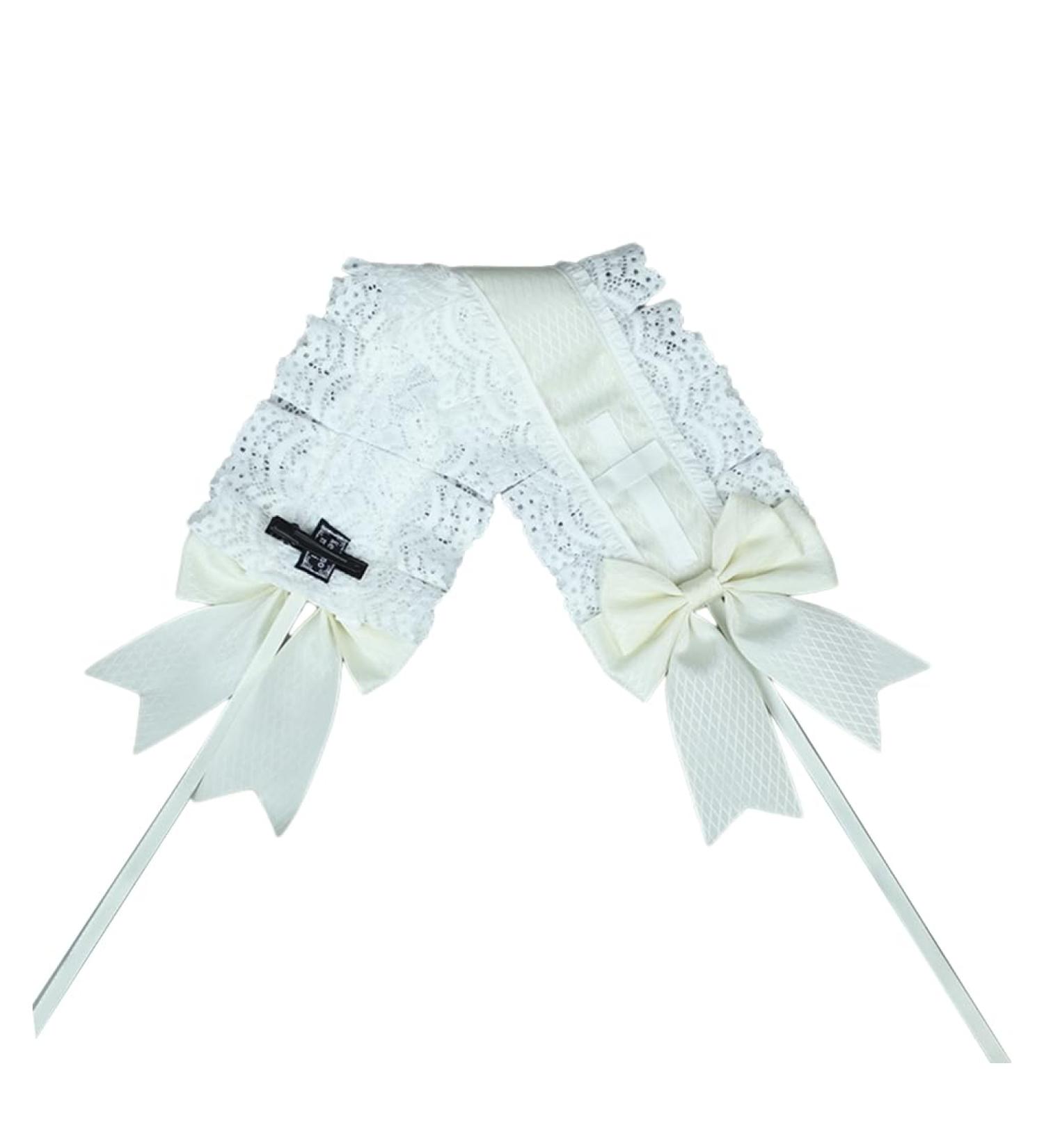 Limtula Women Multilayered Lace Headdress with Lovely Lace Delicate Headband Cosplay Nurse Hair Clip Photo s Beige - Buy Online on GoSupps.com