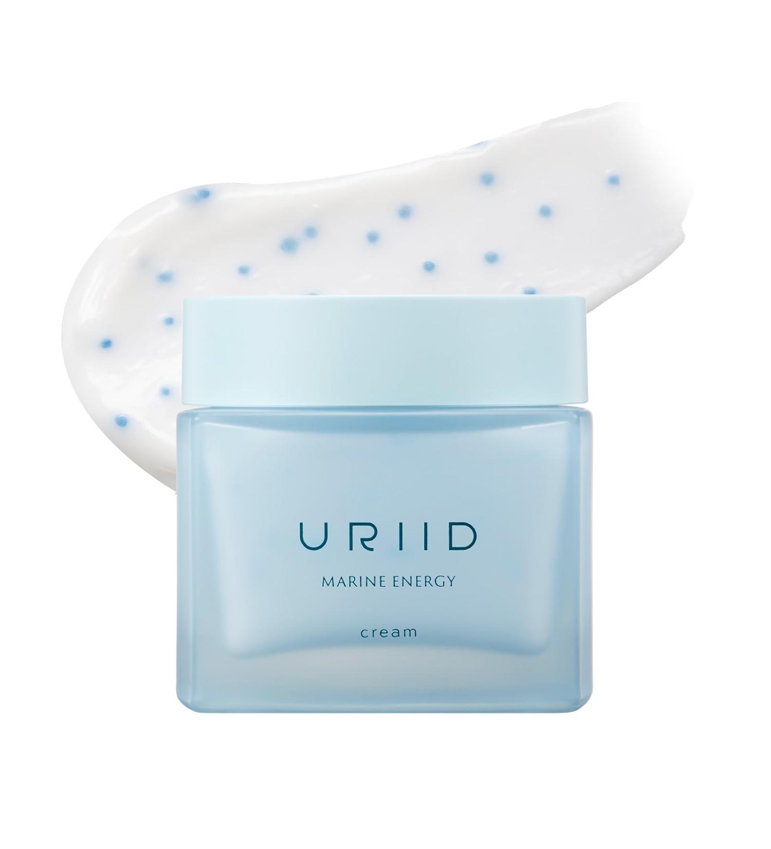 URIID Marine Energy Cream Vegan Hydrating Face Moisturizer Anti-Wrinkle & Brightening Marine Algae & Deep-Sea Minerals Lightweight Gel-Cream for All Skin Types 75ml (2.53 Fl Oz) - Buy Online on GoSupps.com