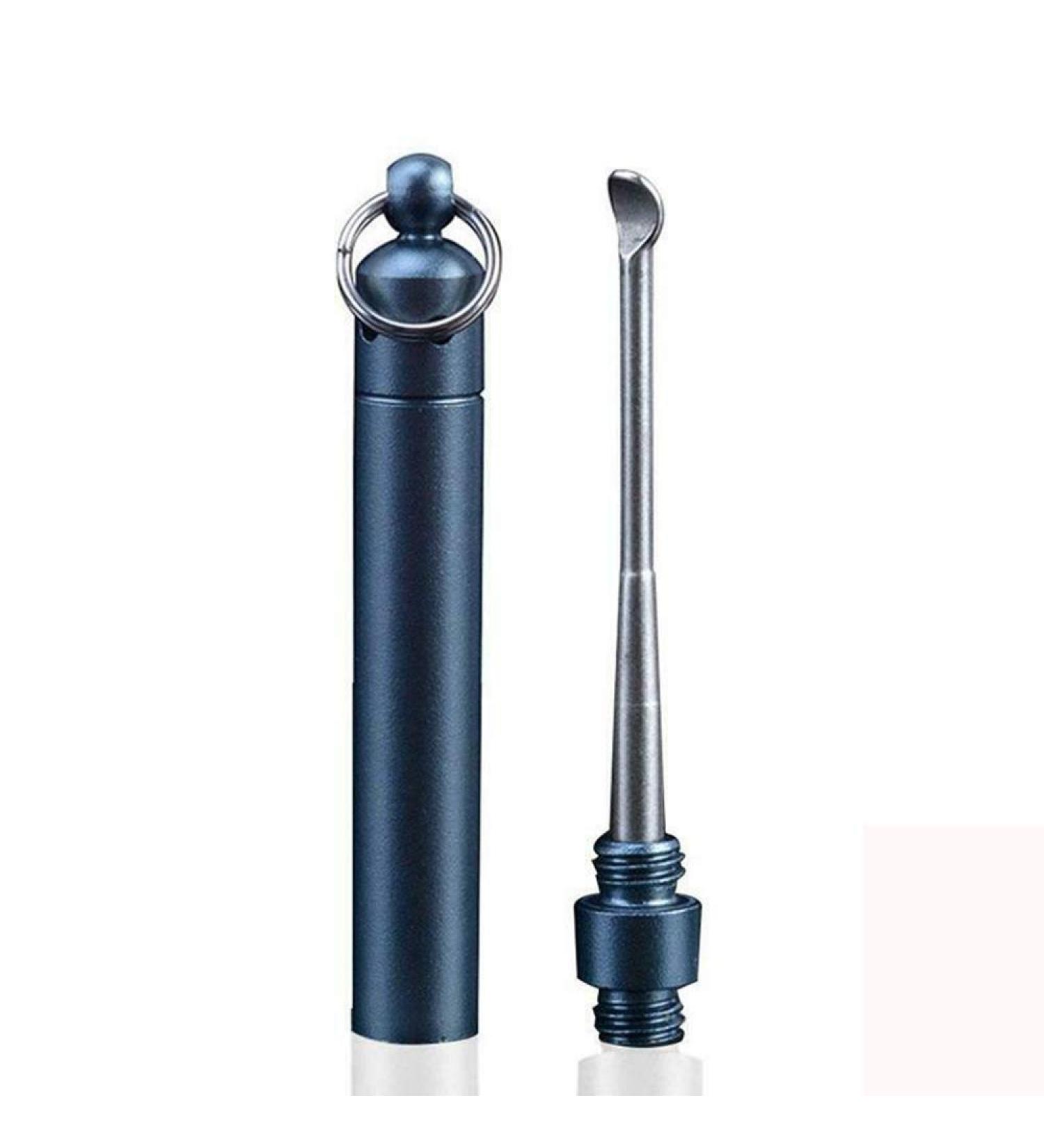 Ear Digging Tool Stainless Steel Ear Pick Curette Portable Ear Wax Remover Earwax Clean Ear Digging Scoop Keychain Cleaning Tool(Blue) - Buy Online on GoSupps.com