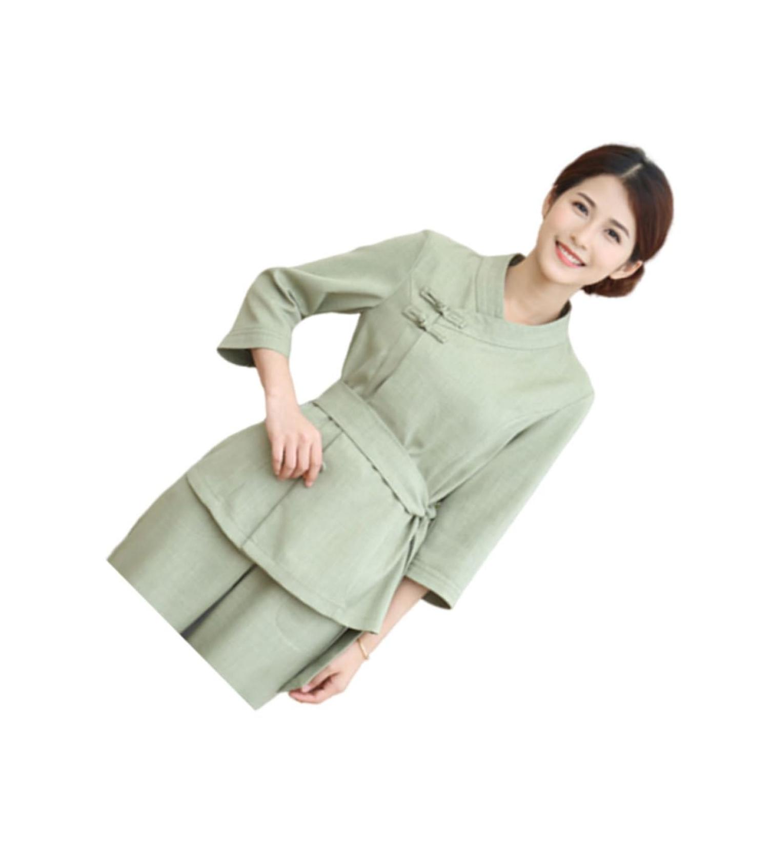 minkissy 1 Set Spa Robe Hair Salon Cape Spa Kit Salon Pants Hair Salon Smock Hair Dyeing Apron Beautician Smock Wear Spa Cloth Grooming Kit Hairdressing Hair Cutting Apron Tops Protection L Green - Buy Online on GoSupps.com