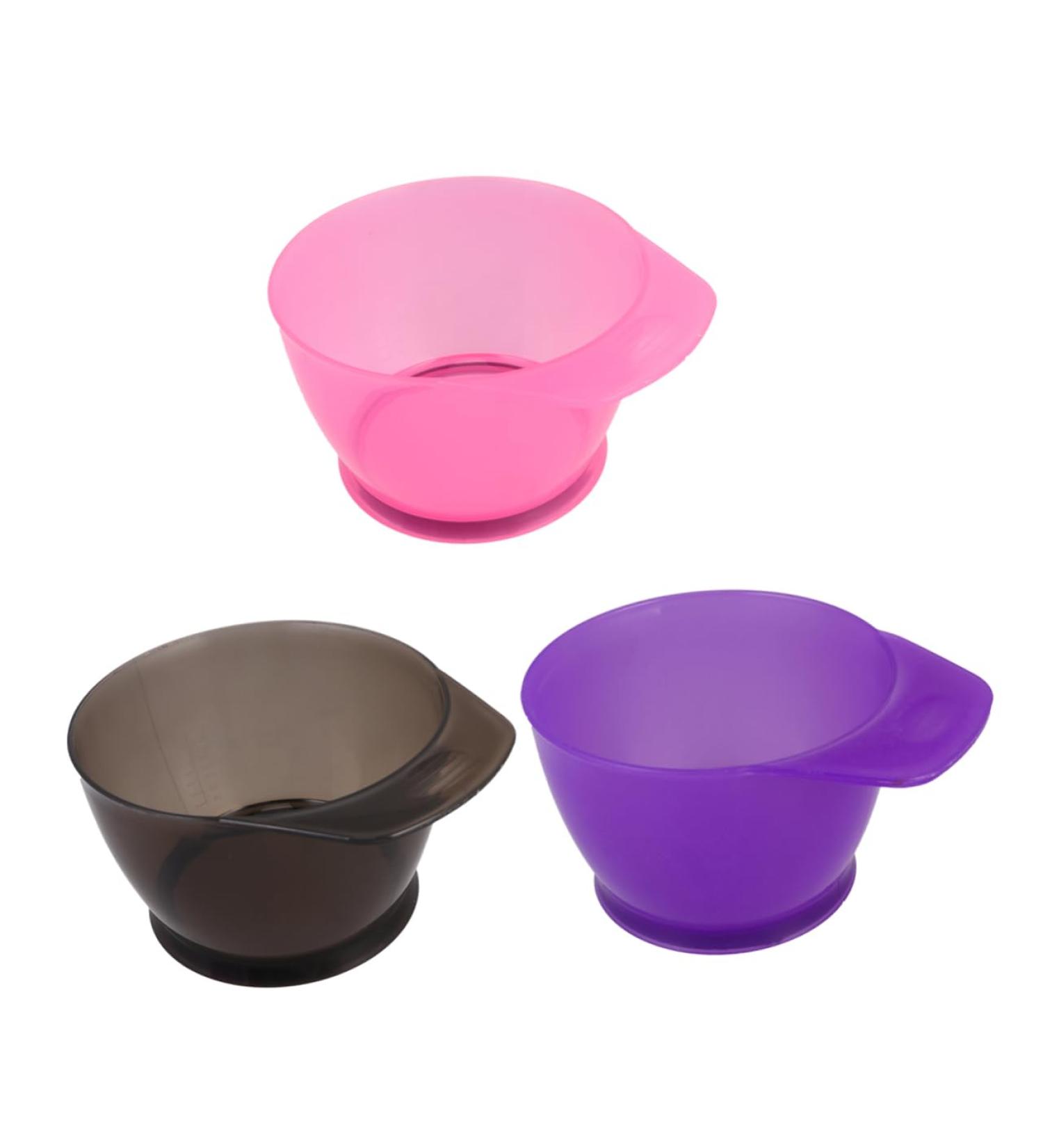Gatuida 3 pi ces Bol de Coloration Capillaire Plastique de Bols paissis avec Poign e pour Domicile et Salon Coloris - Buy Online on GoSupps.com