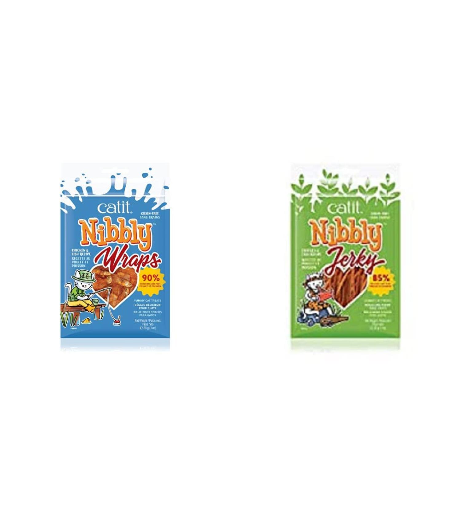 Catit Nibbly Wraps Chicken and Fish Recipe + Catit Nibbly Jerky Chicken and Fish Recipe