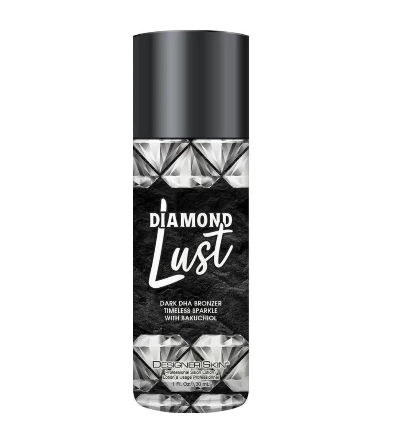 Australian Gold Designer Skin Diamond Lust Dark Facial Bronzer 1 oz with tanning stickers Black