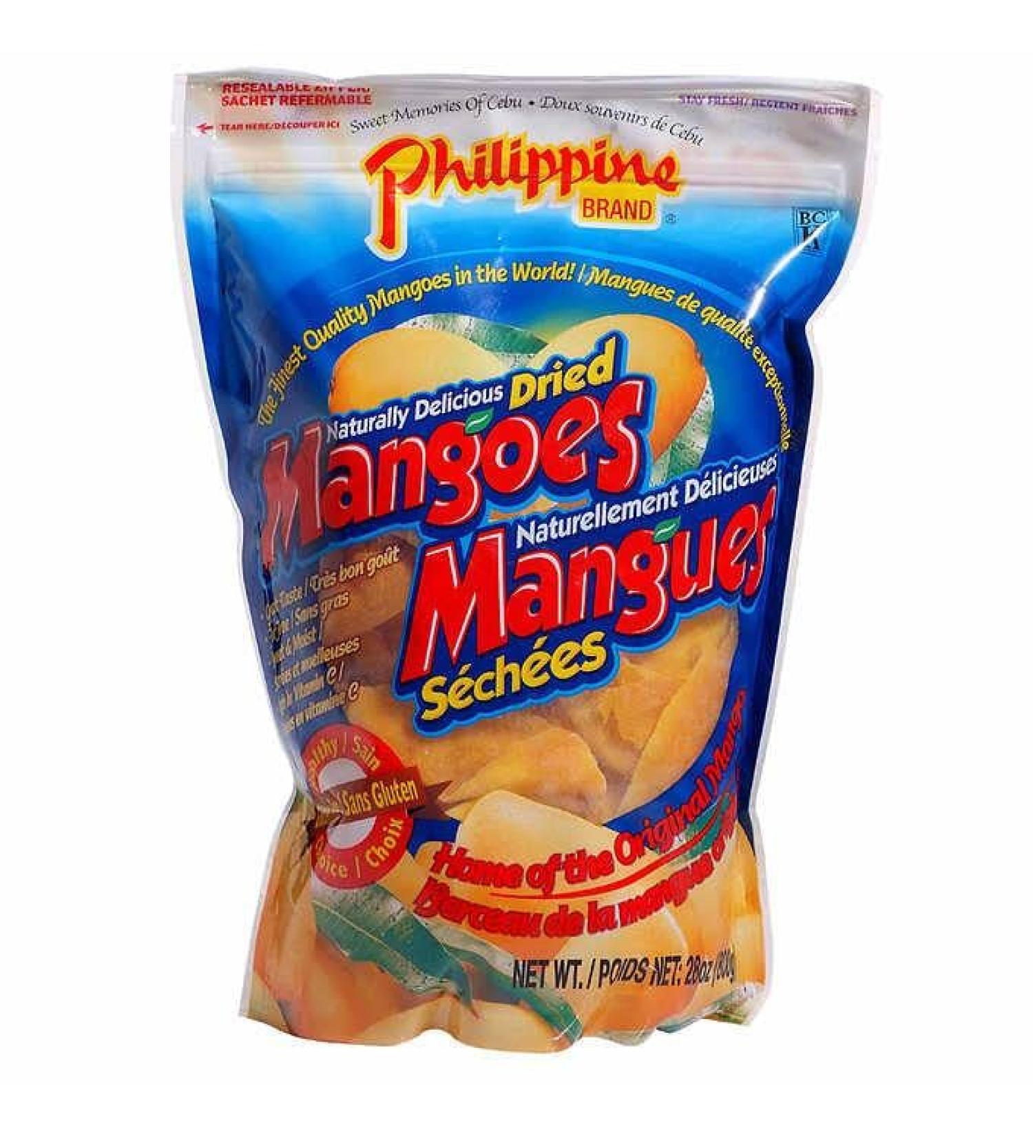 PHILIPPINE BRAND DRIED MANGOES 850g