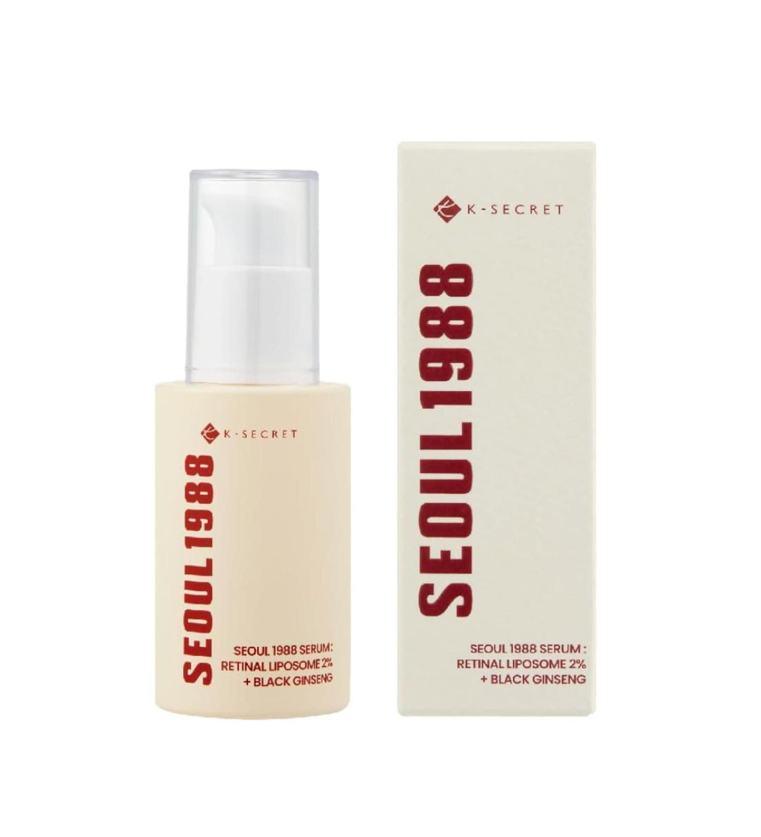  G n rique RETINAL Serum - Seoul 1988 Anti-Aging Serum 2% Liposome Retinol with Black Ginseng Elasticity and Pore Care - Made in Korea - Buy Online on GoSupps.com