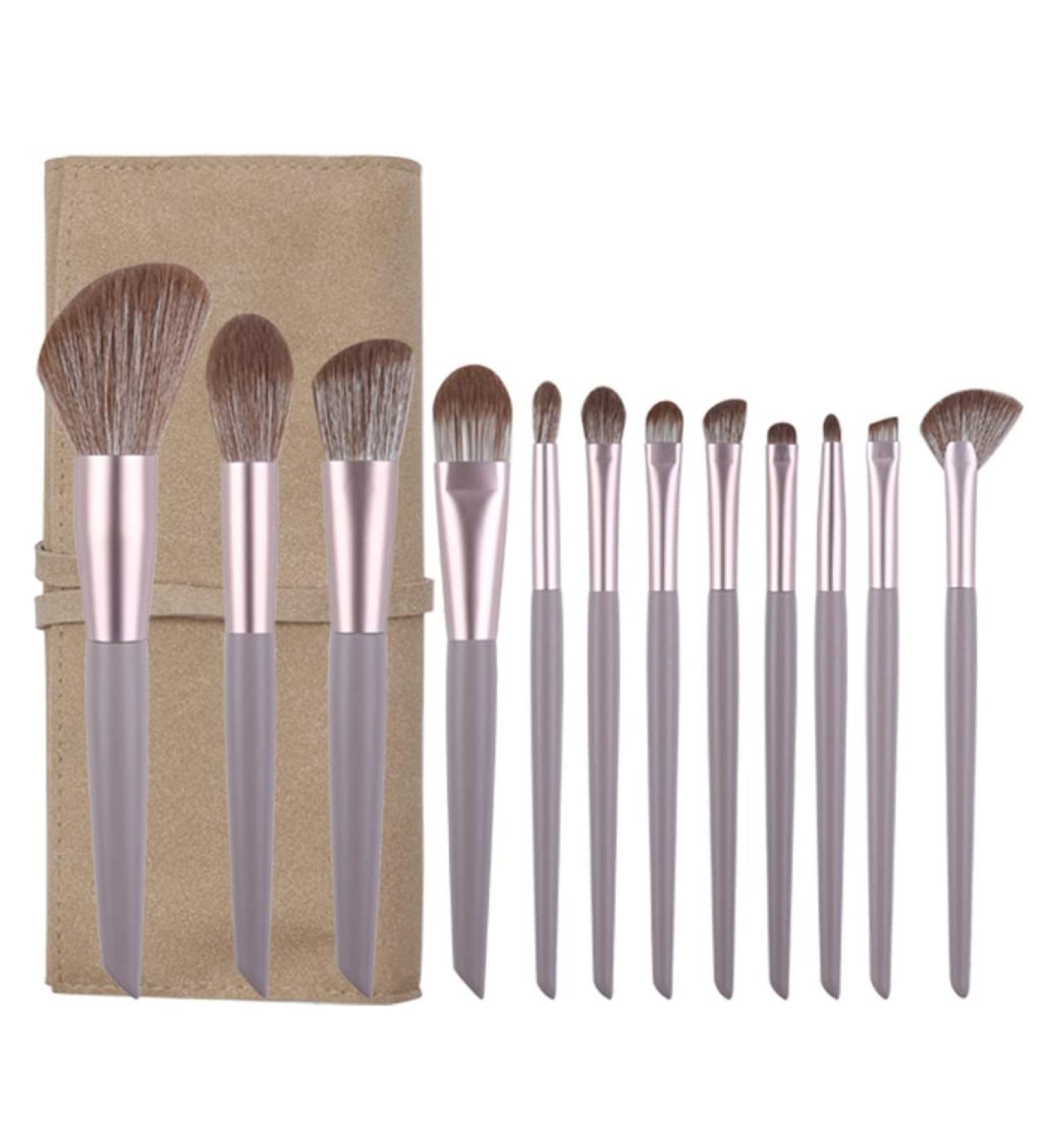 DFHBFG 10-Piece Loose Brush Set | Full Set Concealer Eyeshadow & Foundation Brushes | Premium Beauty Tools for Flawless Makeup Application - Buy Online on GoSupps.com