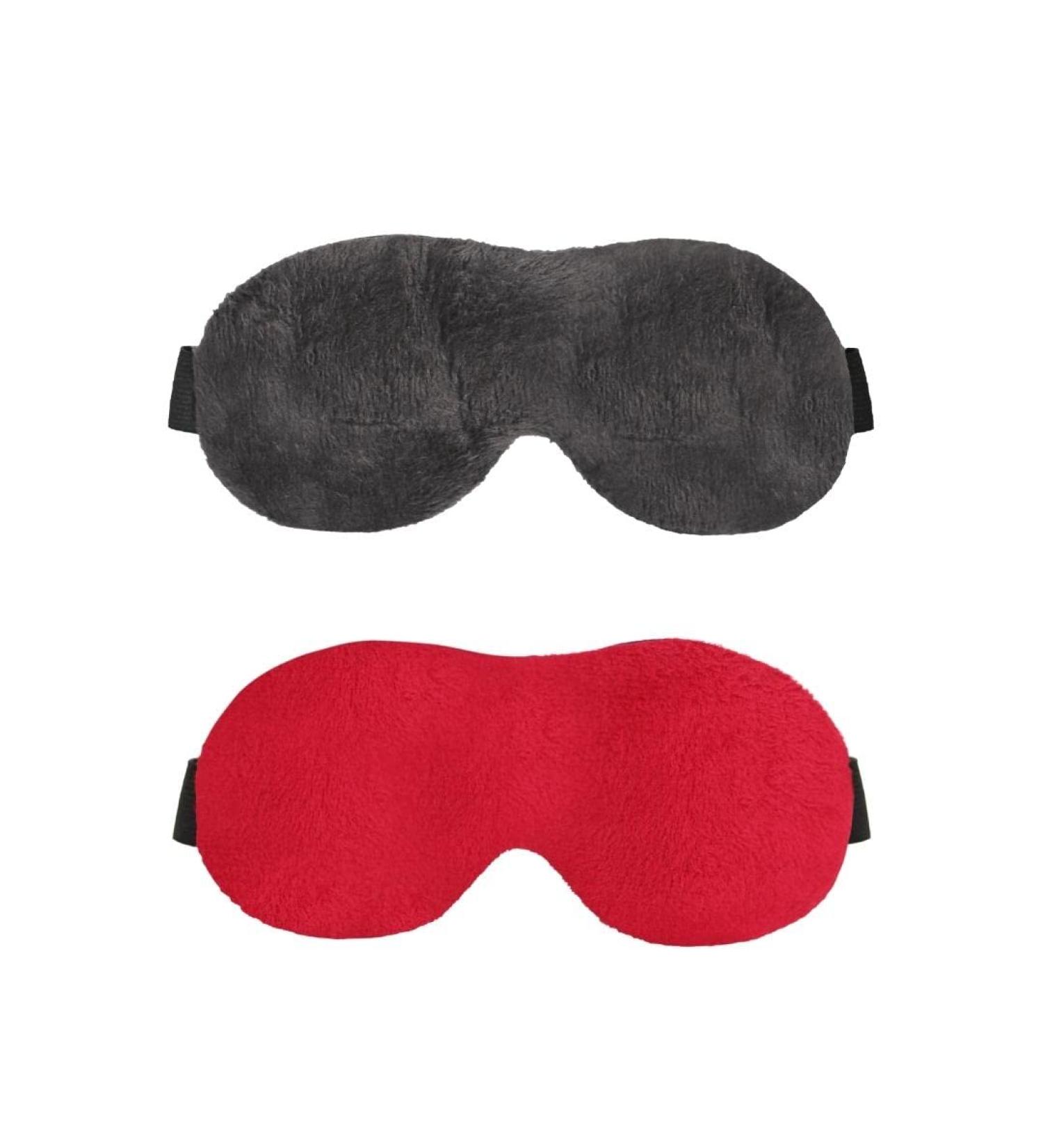 SandPuppy Eyemask (Pack of 2) for Kids, Men, and Boys - Coral Red & Charcoal Grey | Bulk Discount Available - Buy Online on GoSupps.com
