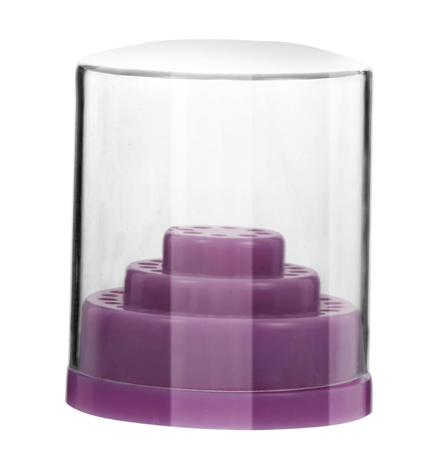 FRCOLOR Nail Drill Bits grinding head box Nail Bit Organizer Holes Bits Displayer nail bit Nail Salon bits for nails Nail Bit manicure pp plastic Tool Nail Drill Bit Storage Holder - Buy Online on GoSupps.com