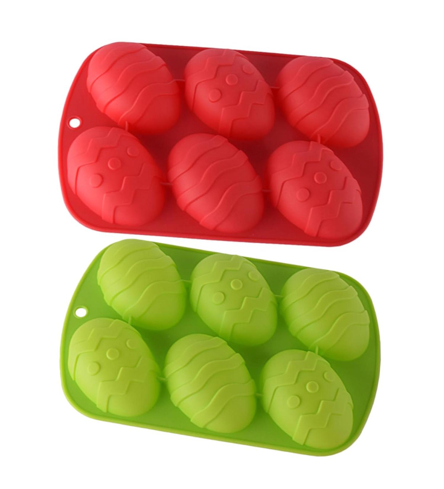 Cabilock 2pcs Colorful Egg Silicone Mold Easter Cookie Candy Making Rubber Molds Baking Candle Silica Gel Manual 3D (M12353EHTZ131) - Buy Online on GoSupps.com